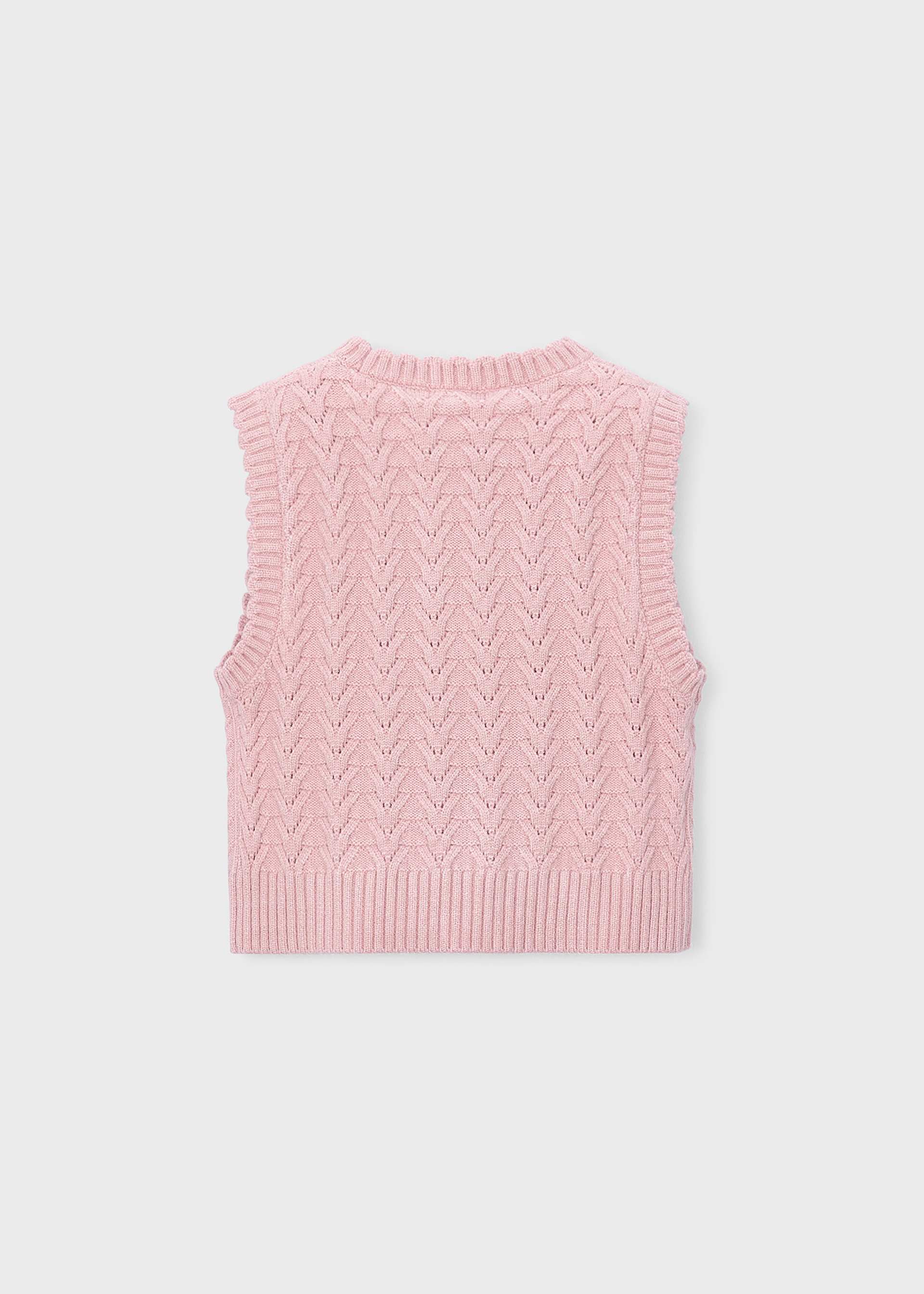 Girls' knitted waistcoat