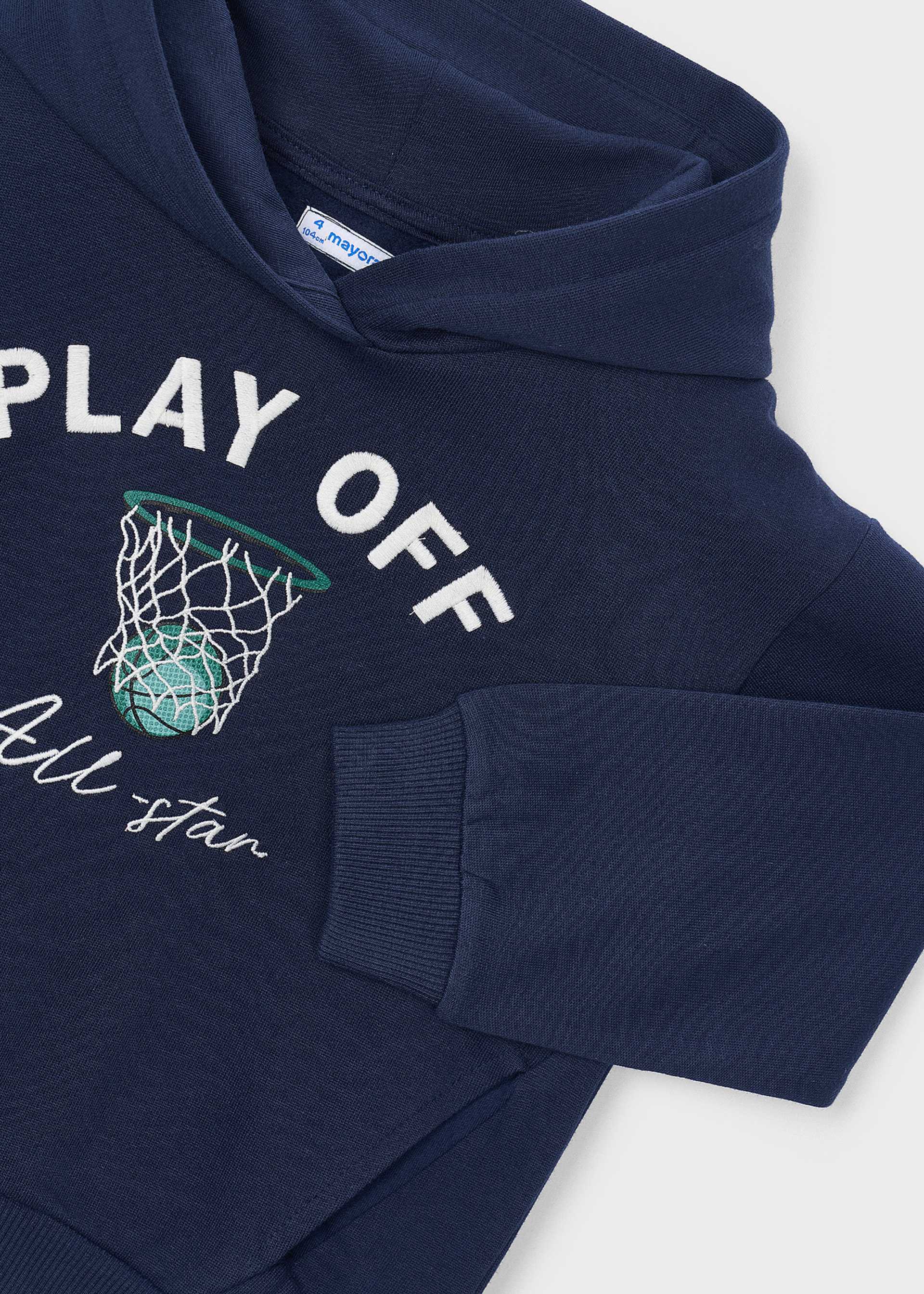 Embroidered boys' sweatshirt