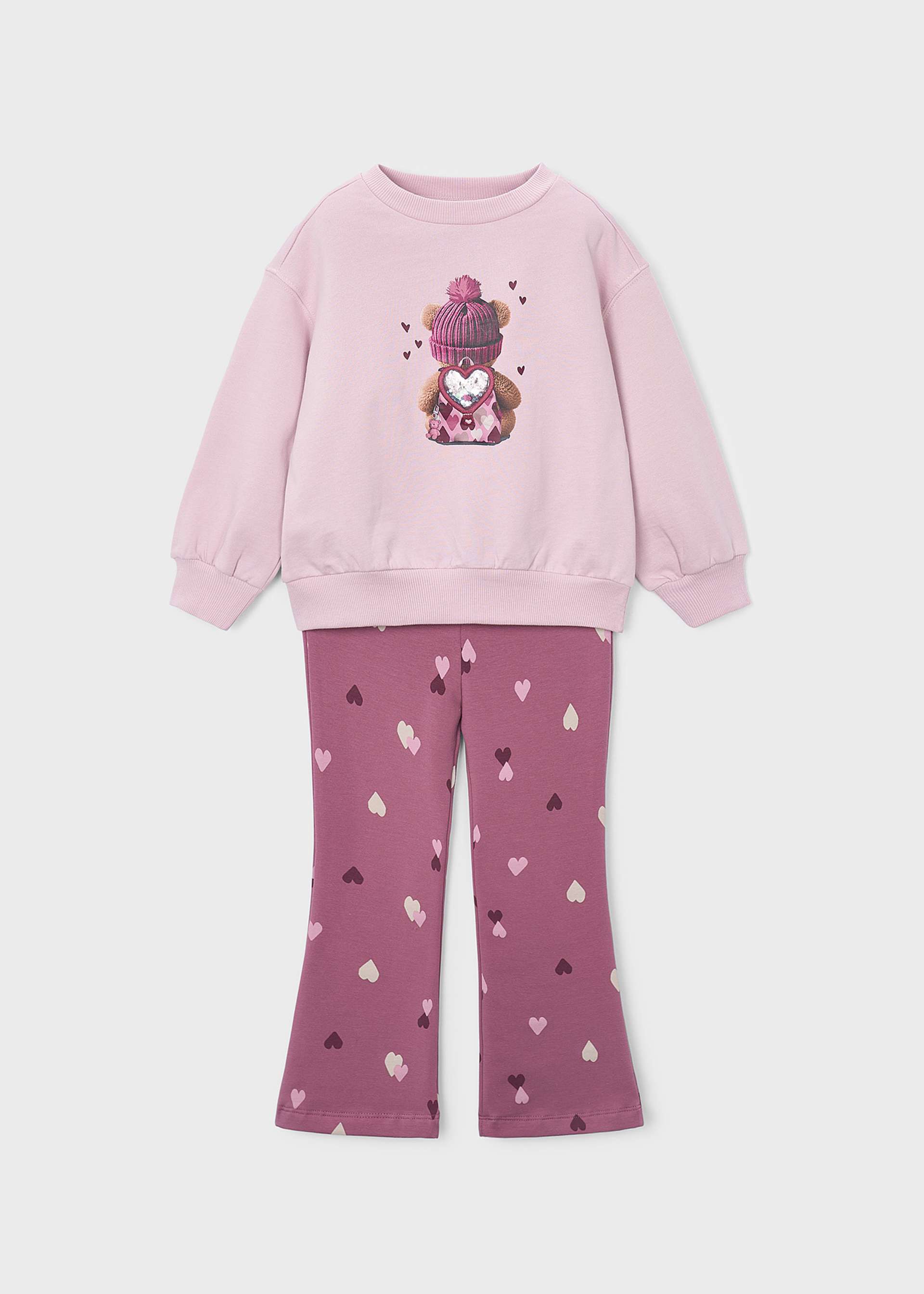Conjunto leggings e sweat menina