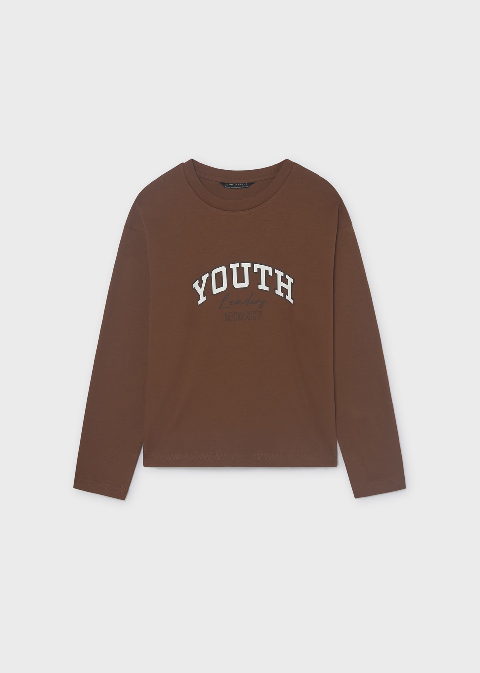 Camiseta letras básica chico
