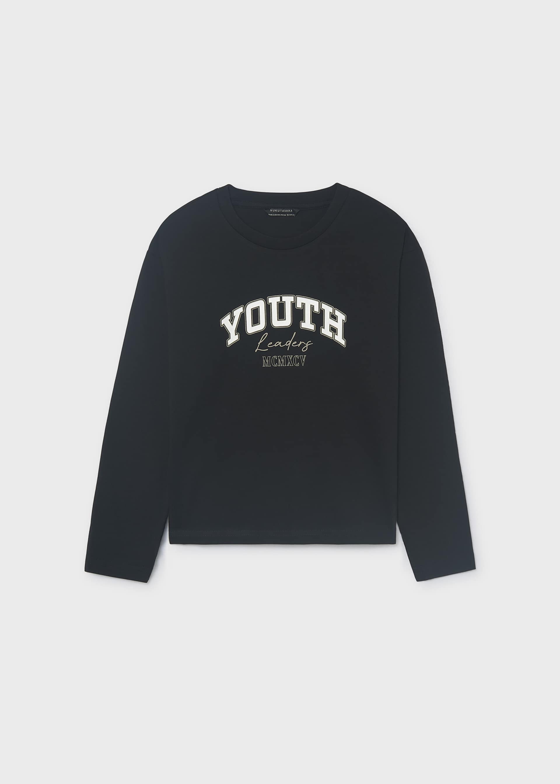 Camiseta letras básica chico