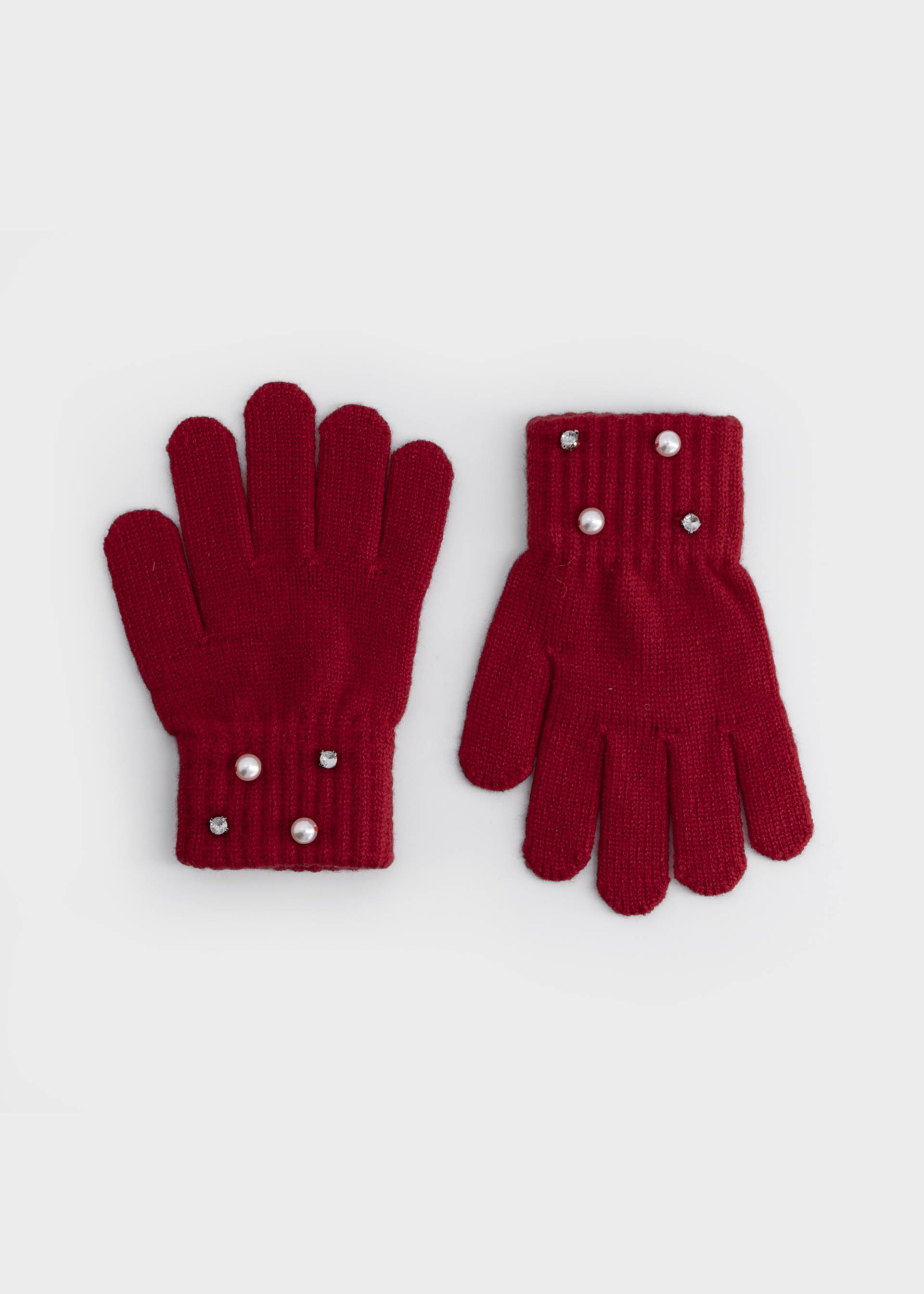 Pearl gloves for girls