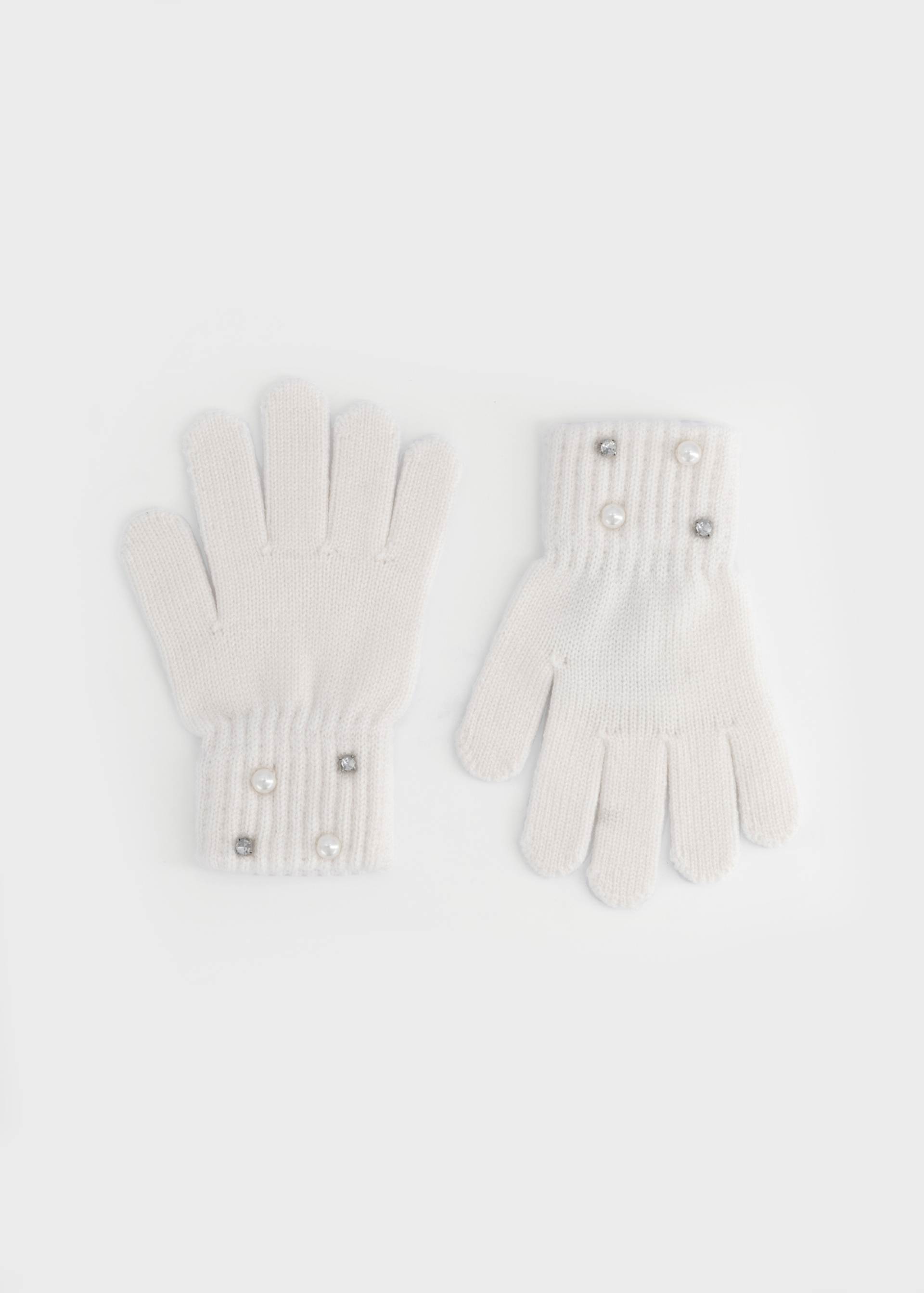 Handschuhe Perlen Mädchen