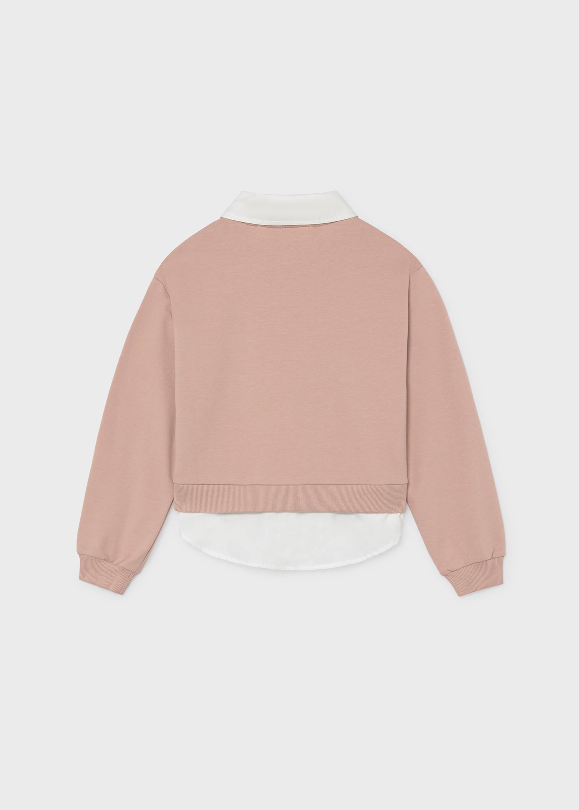 Sudadera combinada tachuelas chica