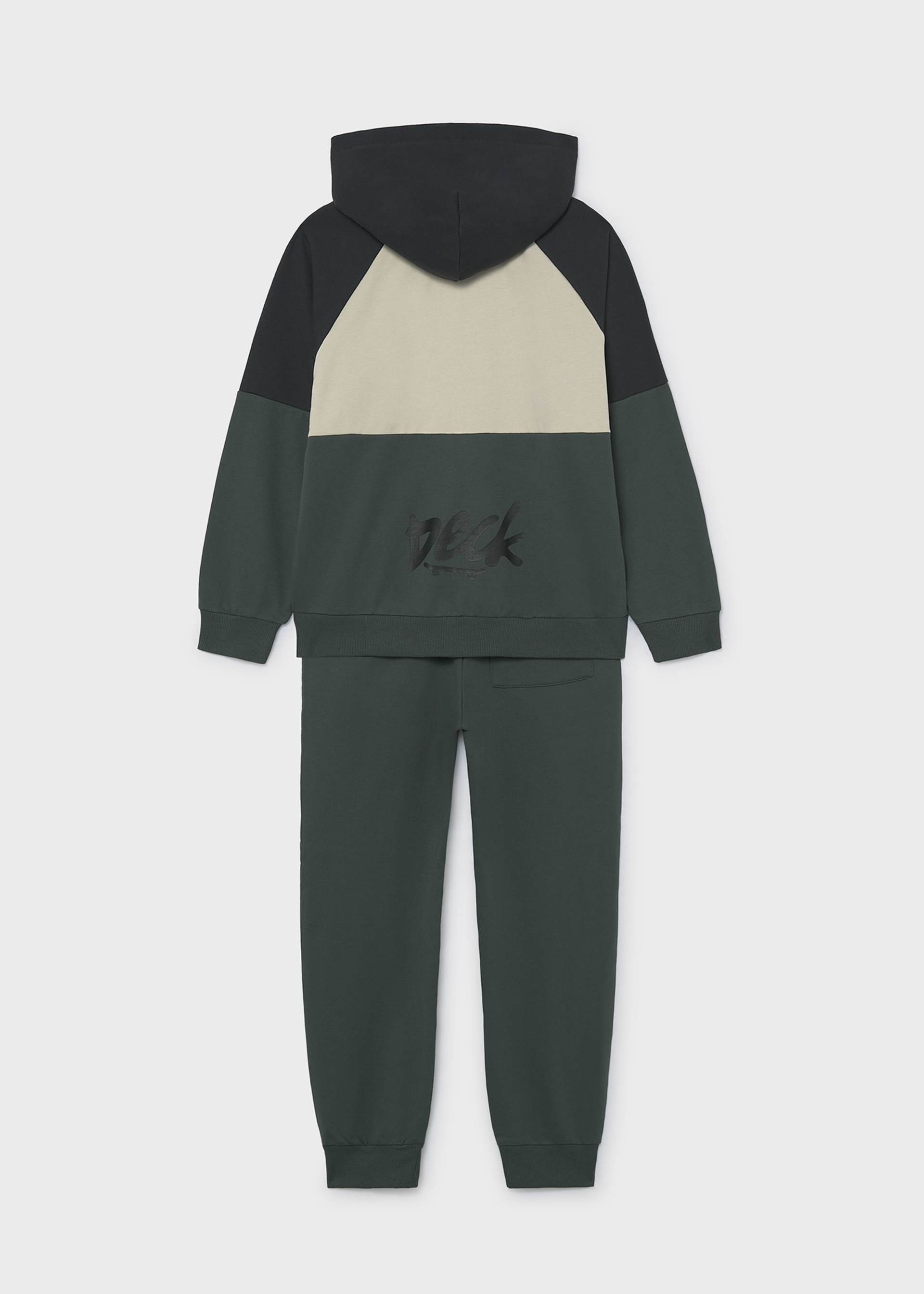 Boys' tracksuit with print on the back