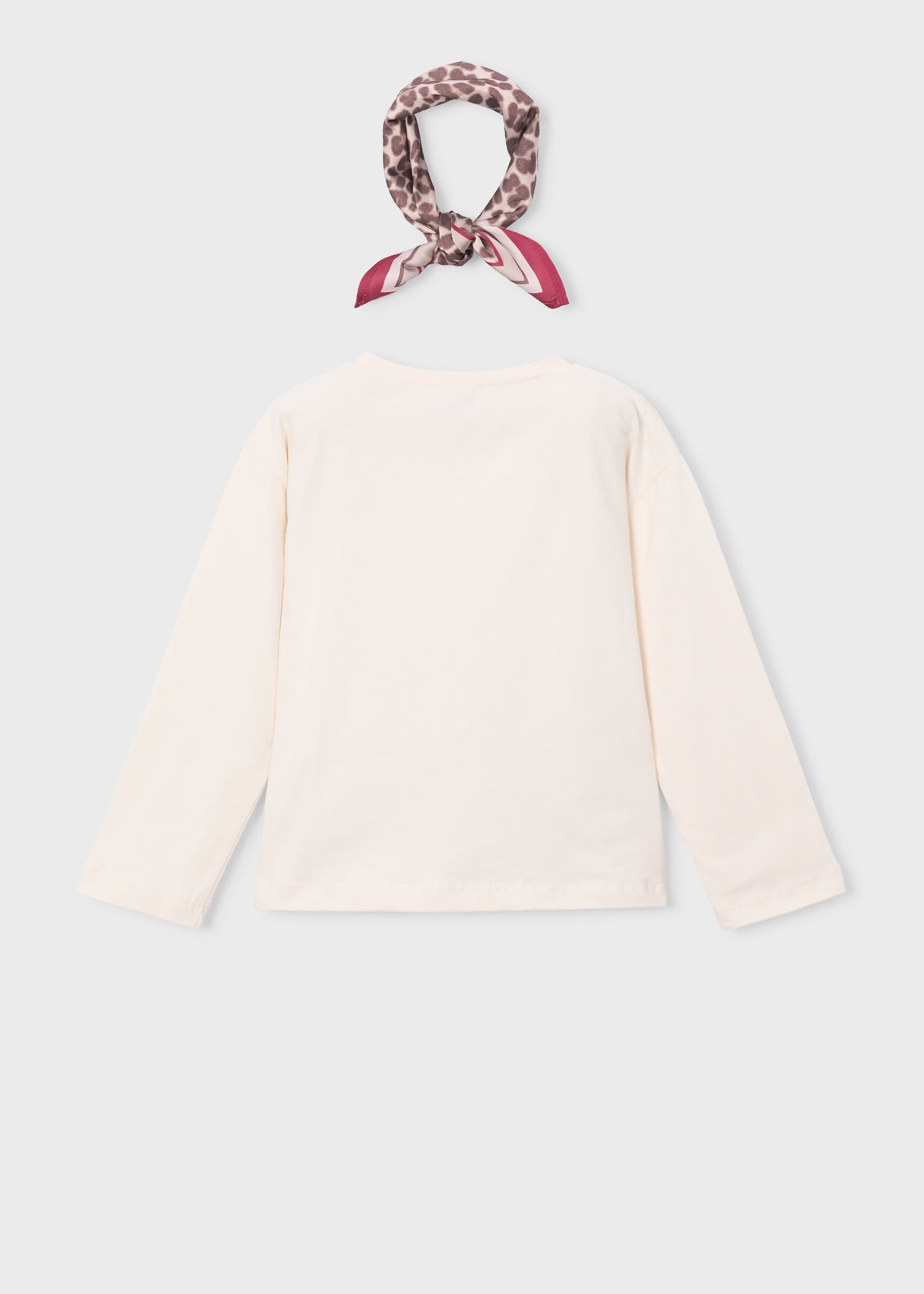 Playera con pañuelo niña
