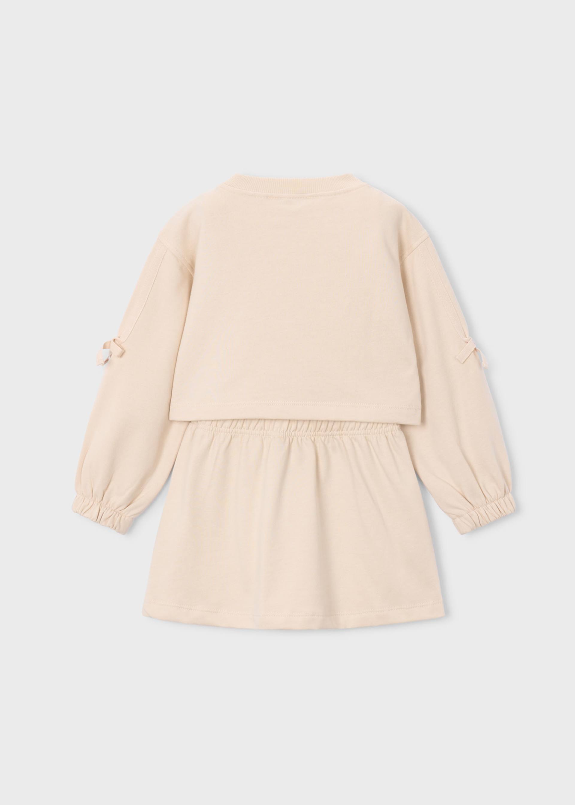 Girl Embroidered Fleece Dress