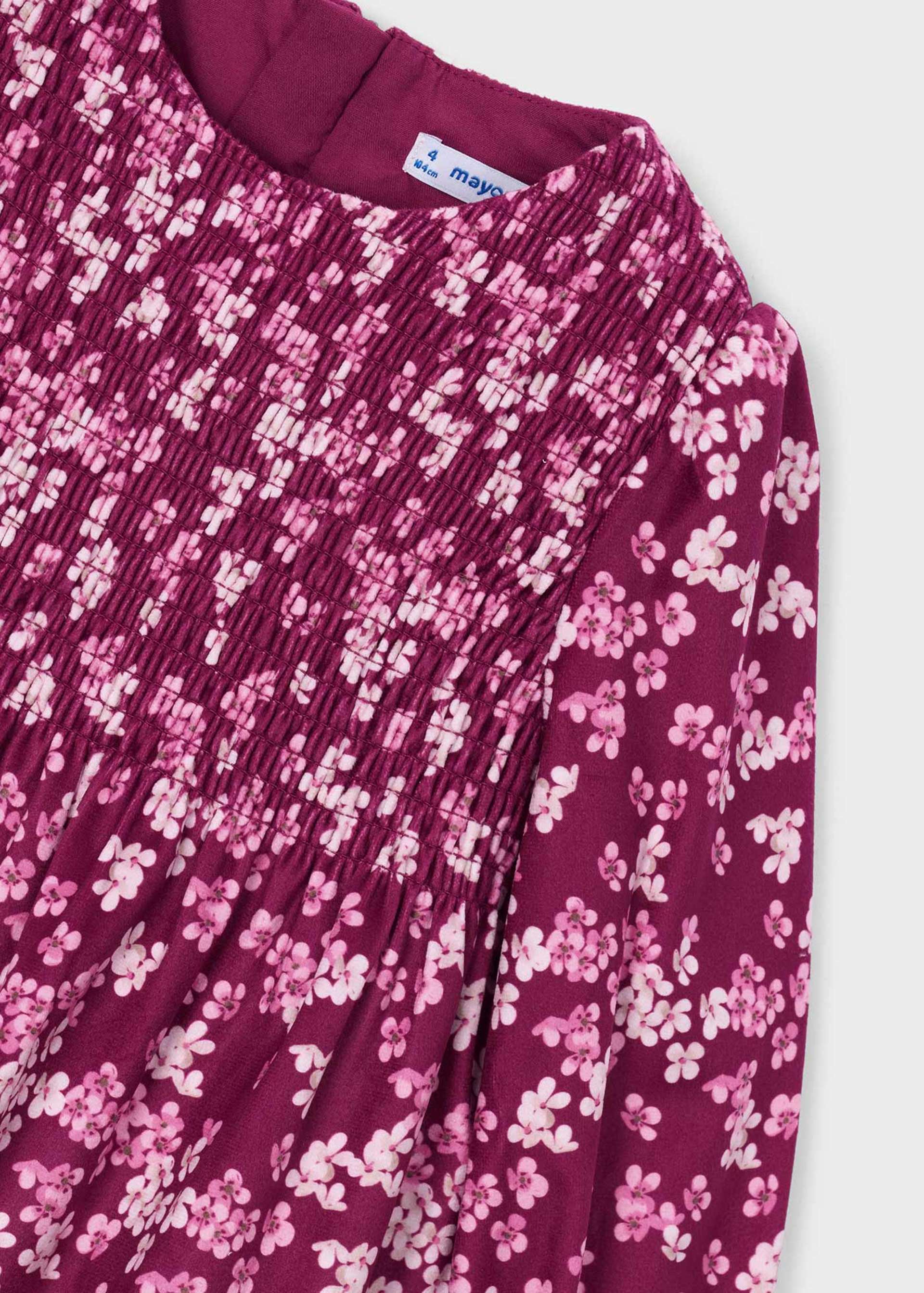 Samtkleid gemustert Mädchen