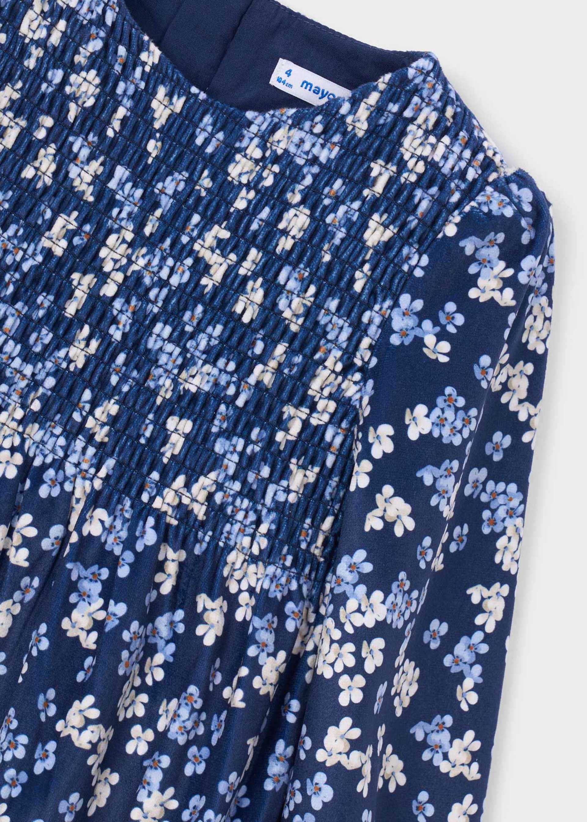 Samtkleid gemustert Mädchen
