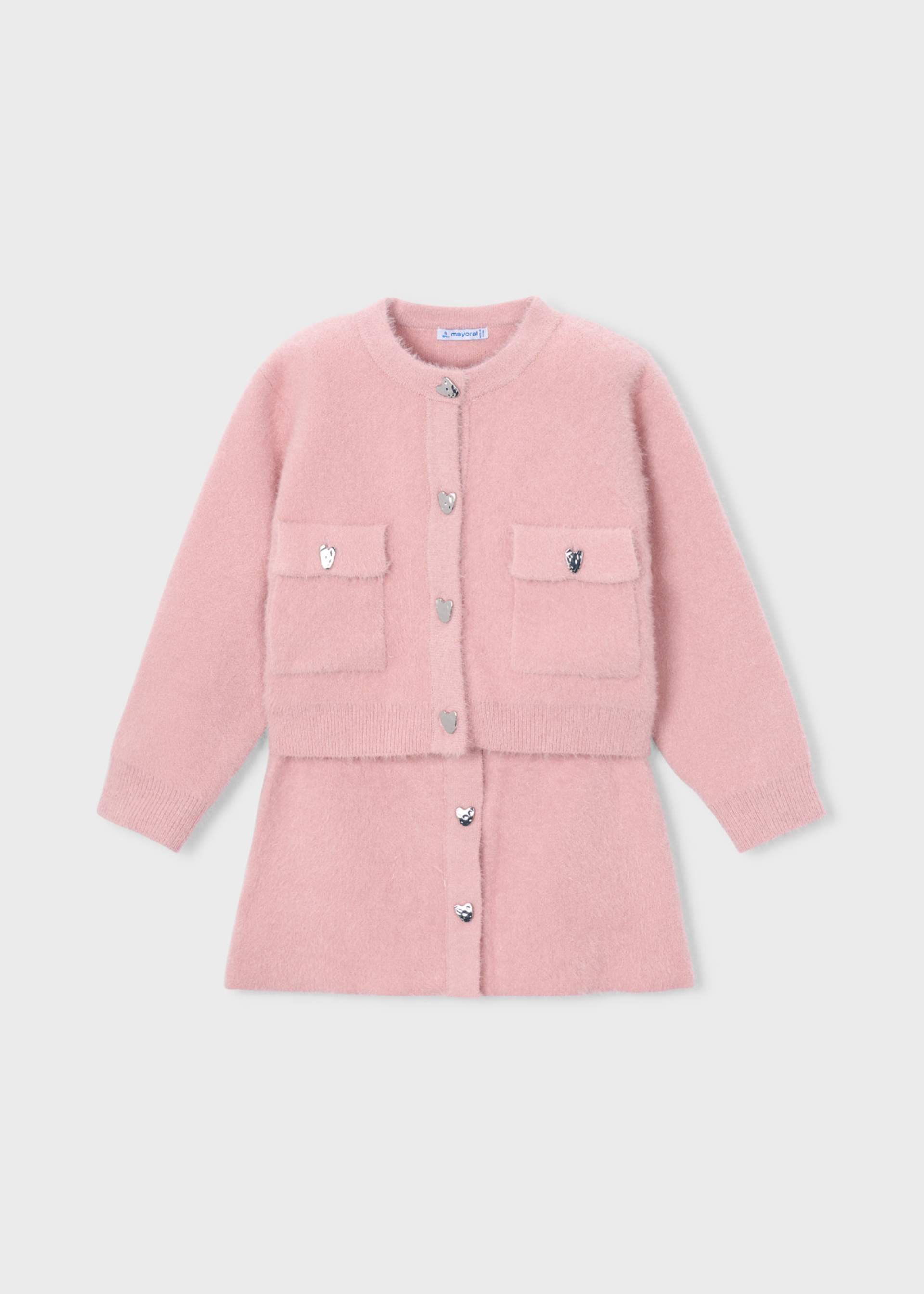 Set fusta din tricot fetita