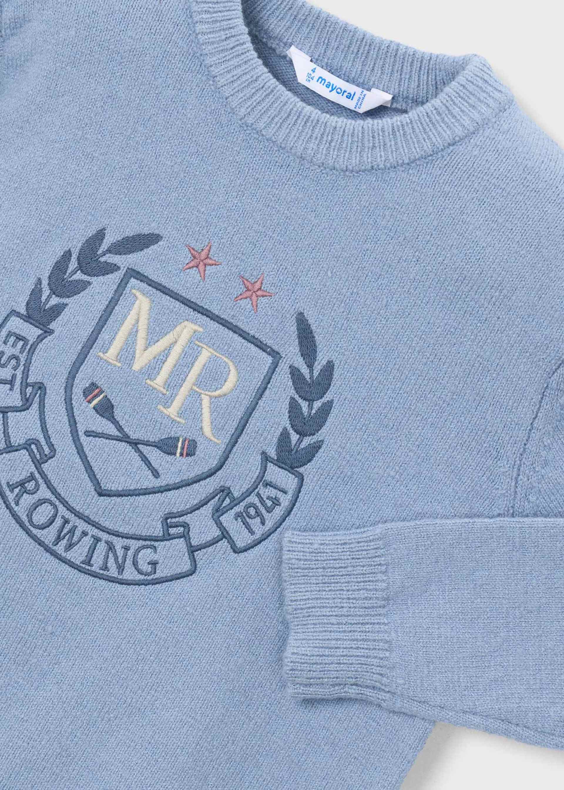 Pull brodé garçon