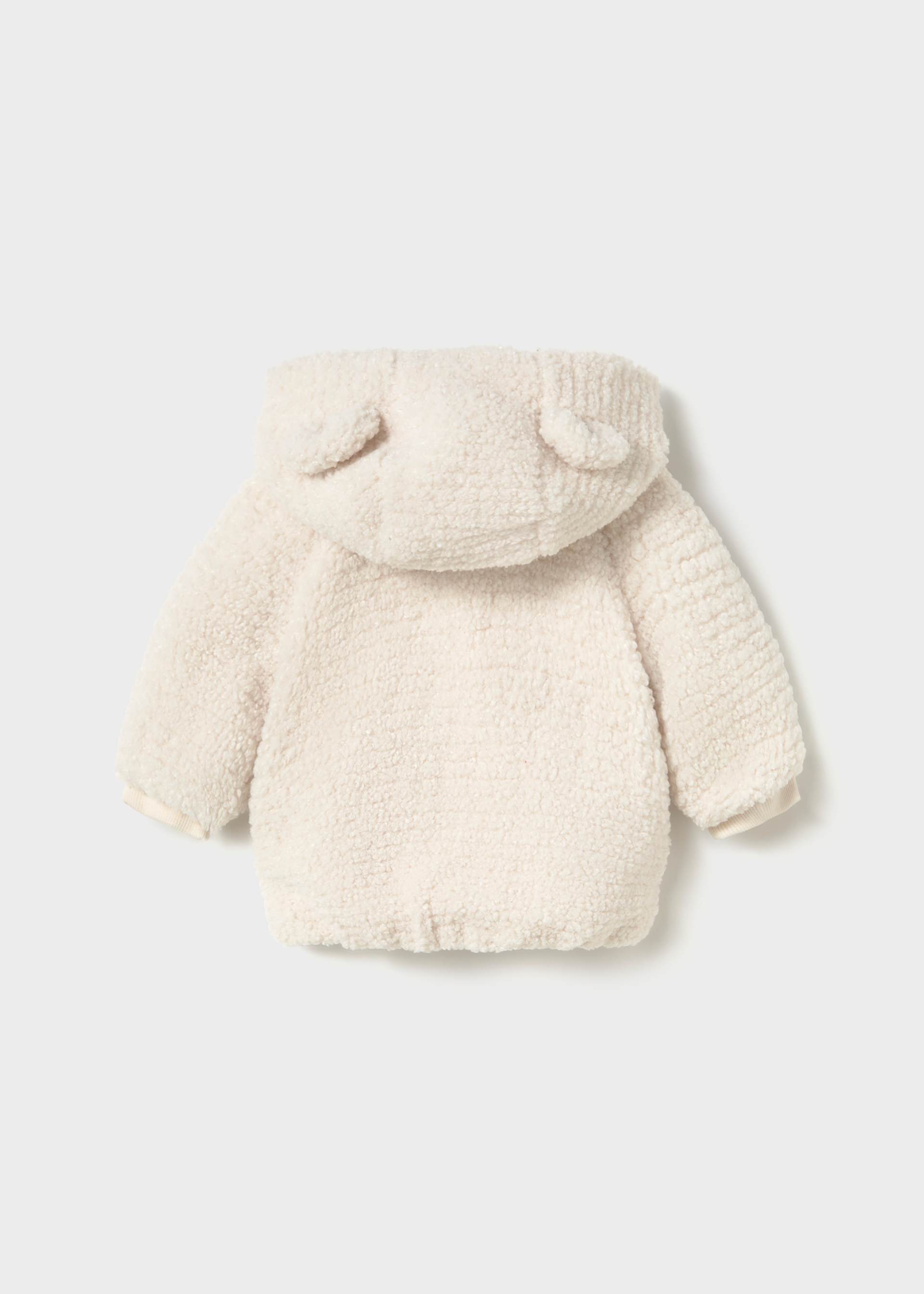 Newborn fur jacket with ears