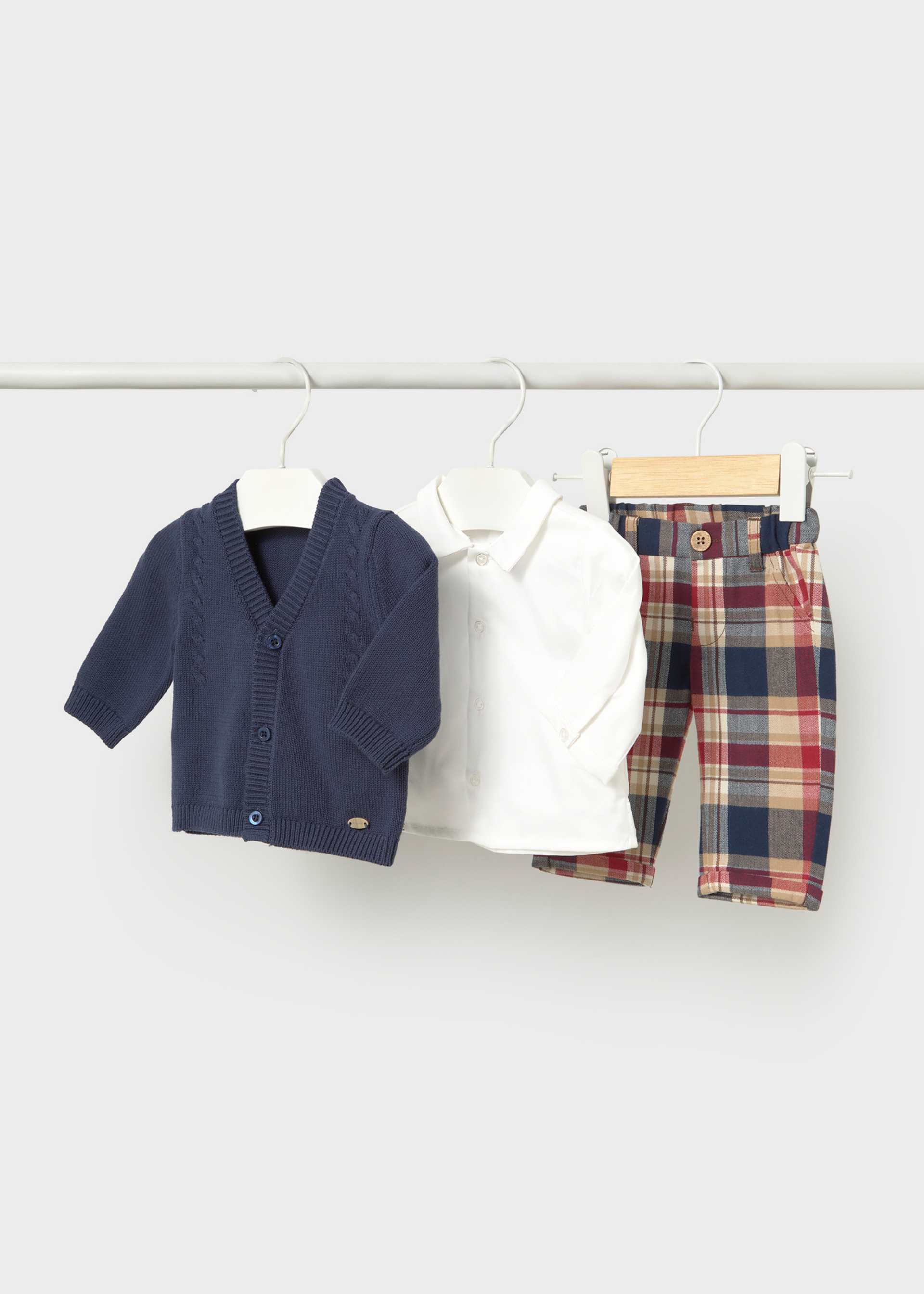 Ensemble 3 pièces cardigan nouveau-né