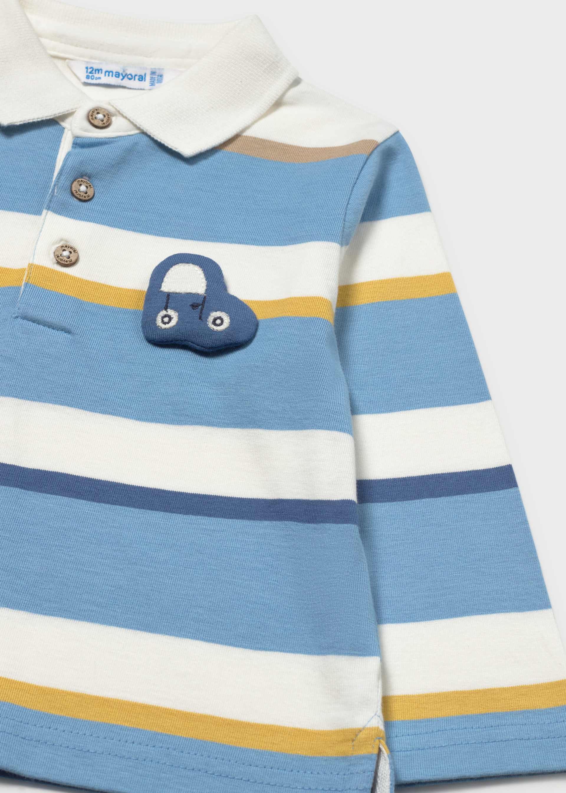 Polo à bandes bébé