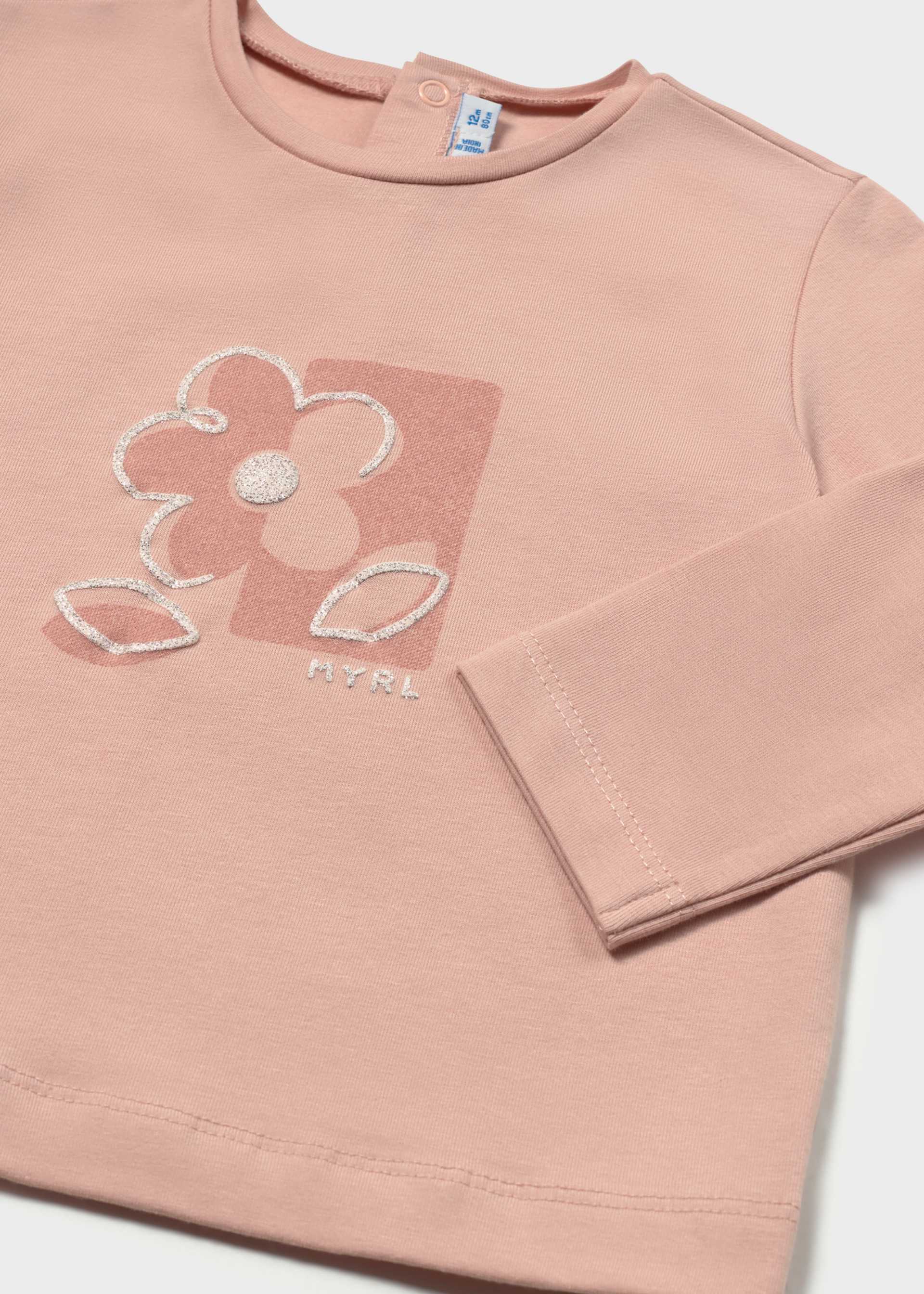 Basic screen-printed baby T-shirt