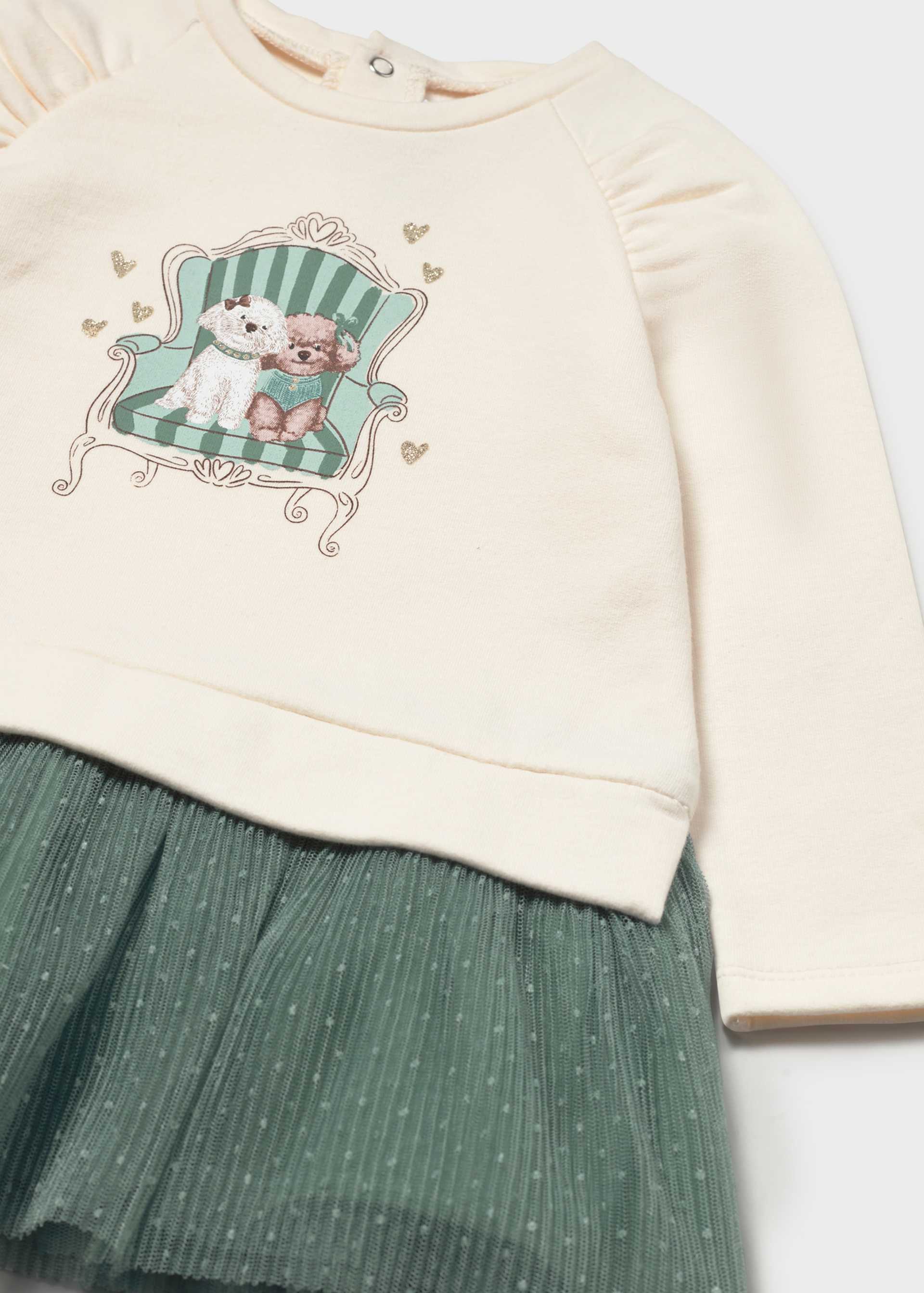Robe combinée en tulle bébé