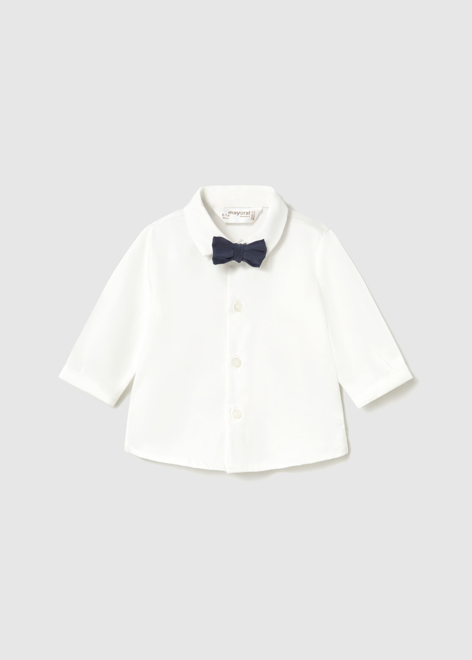 Camisa com laço recém nascido