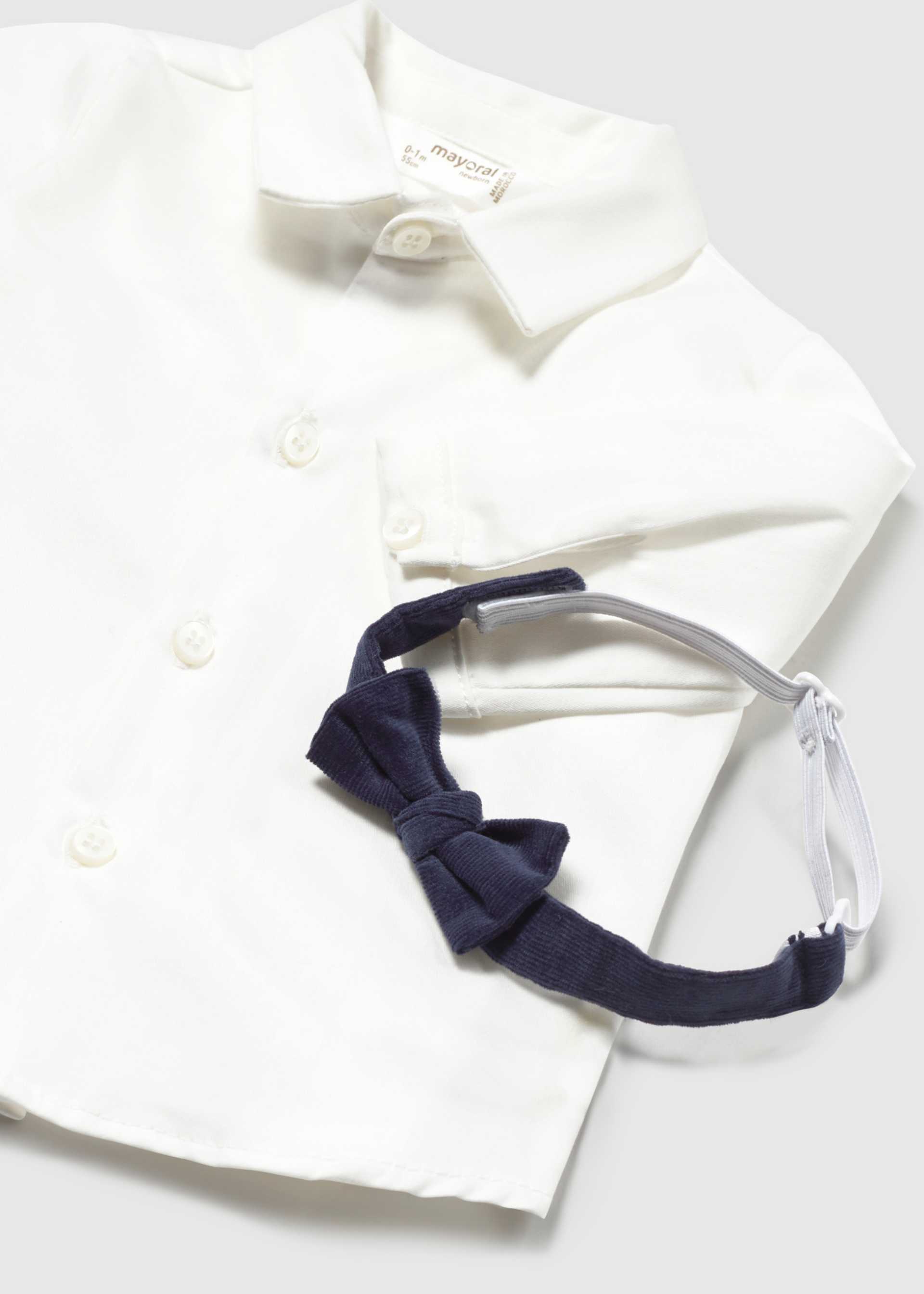 Camisa com laço recém nascido