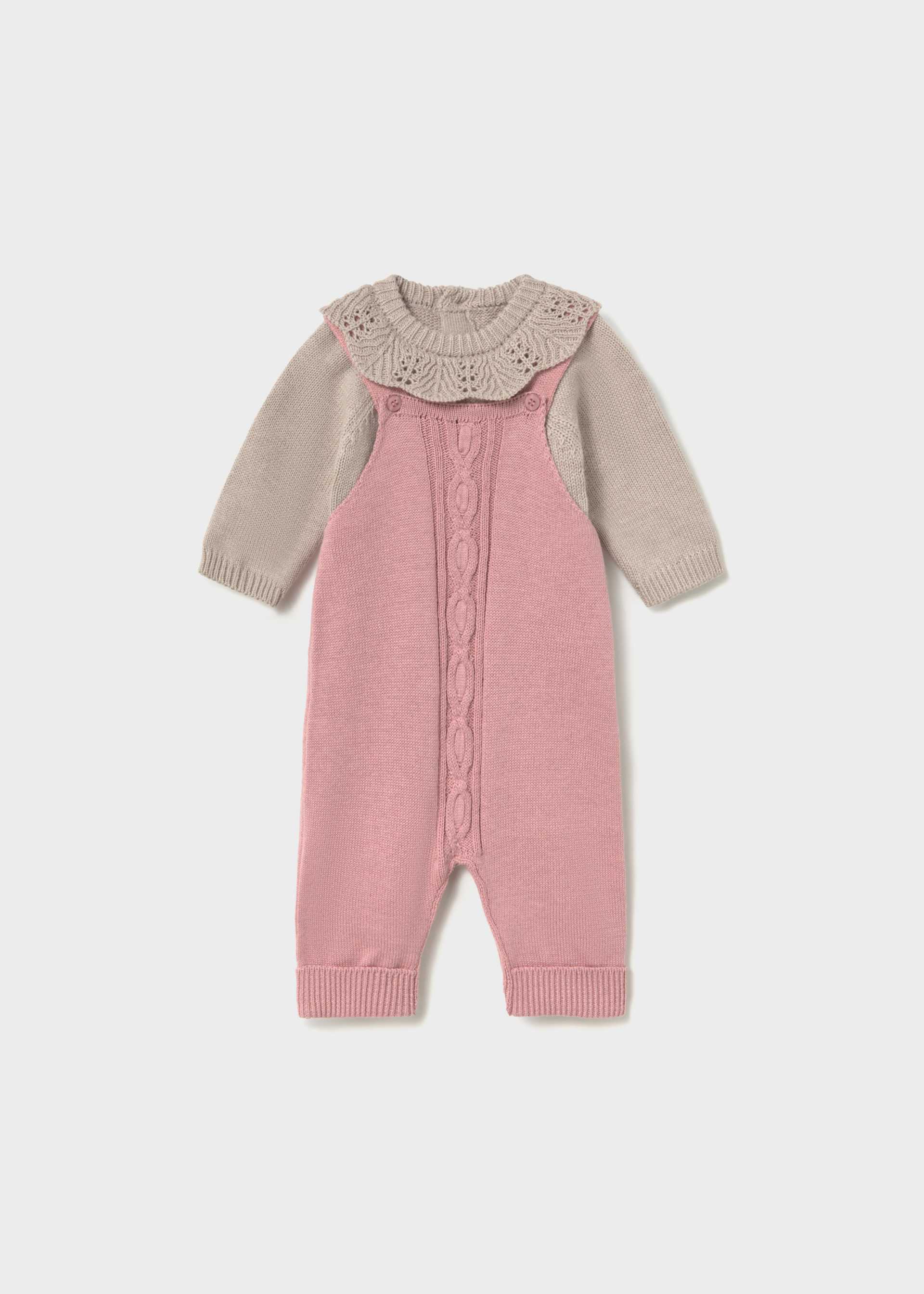 Newborn dungarees and jumper set