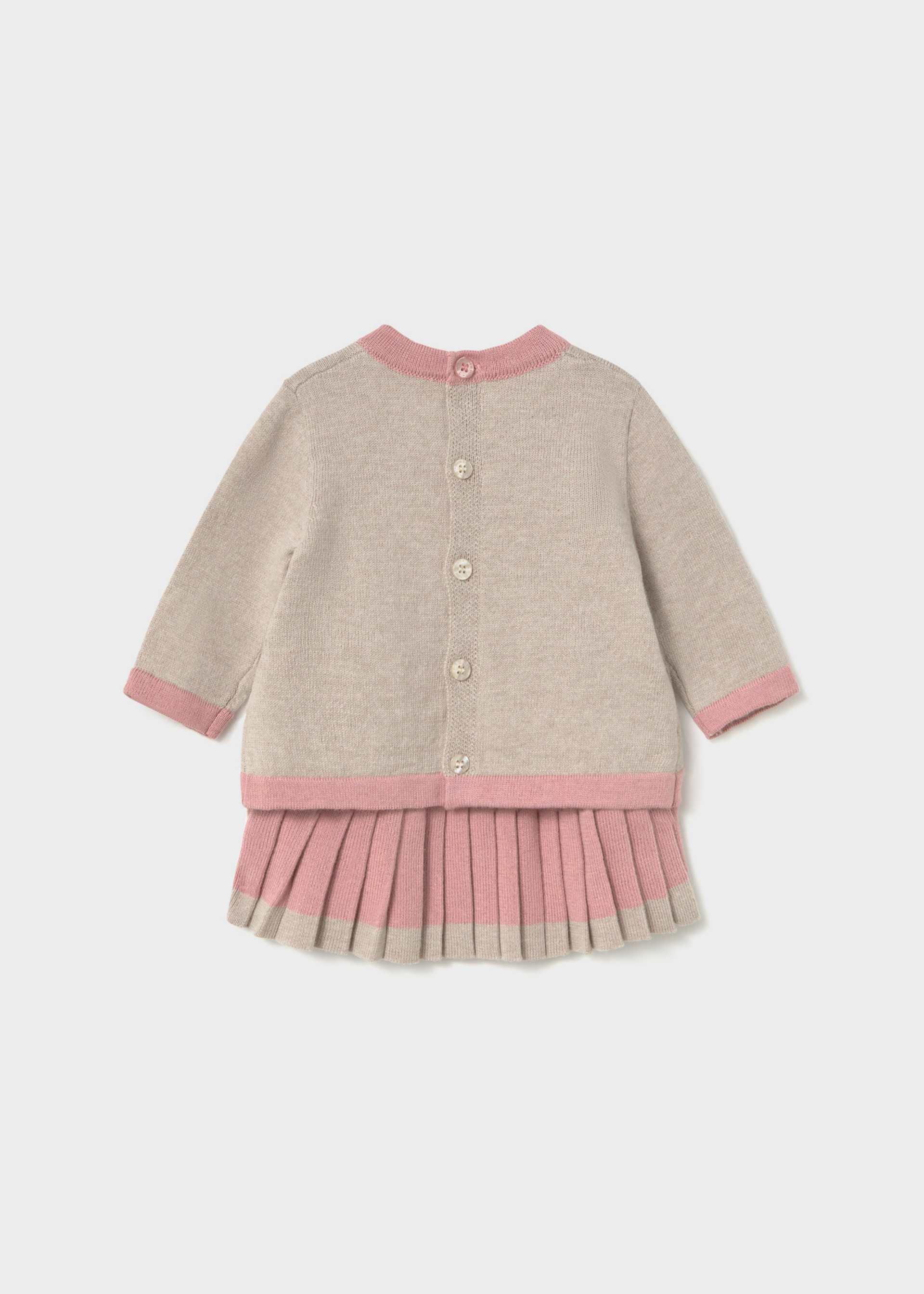 Conjunto falda y jersey recién nacida