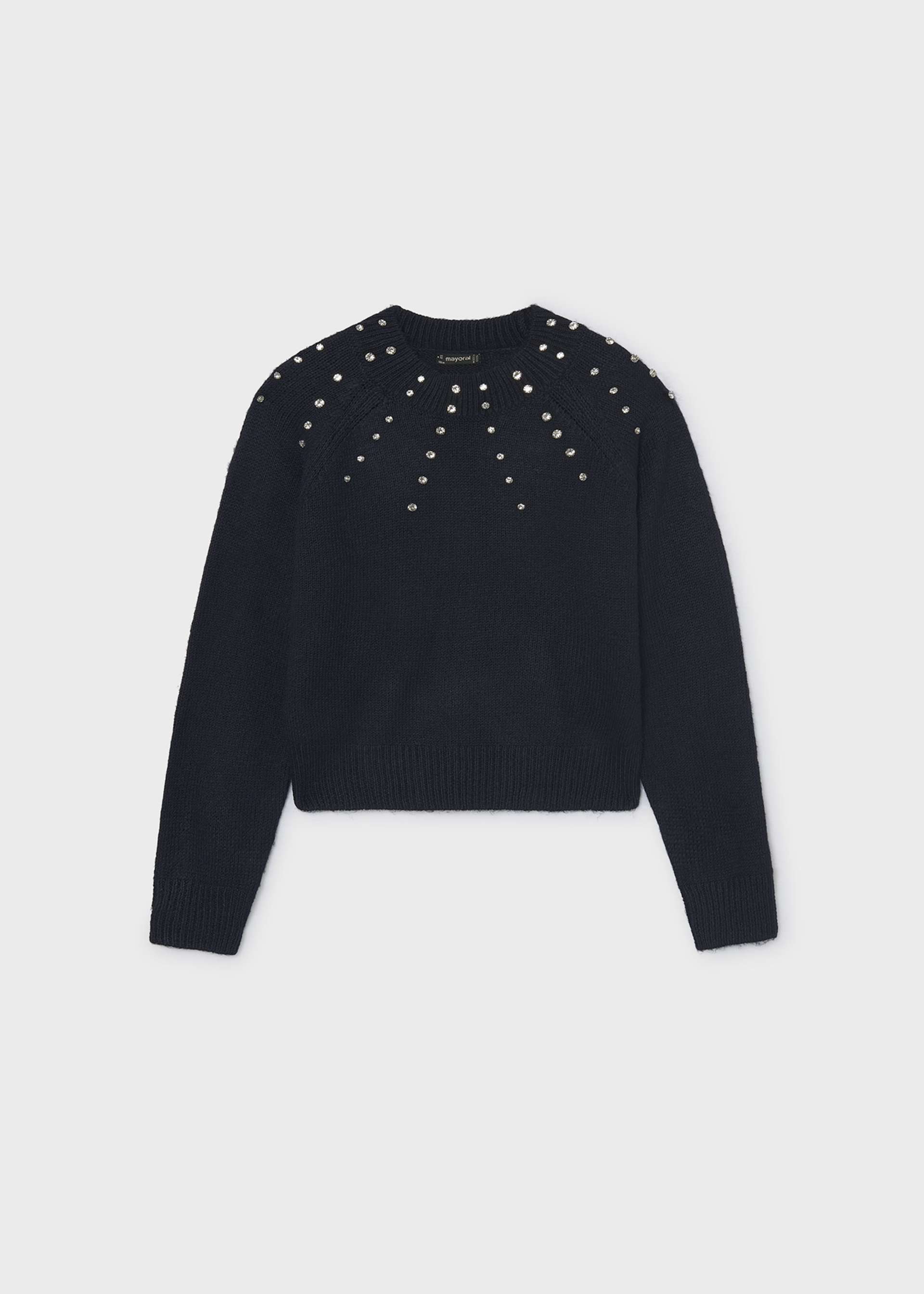 Maglione strass ragazza