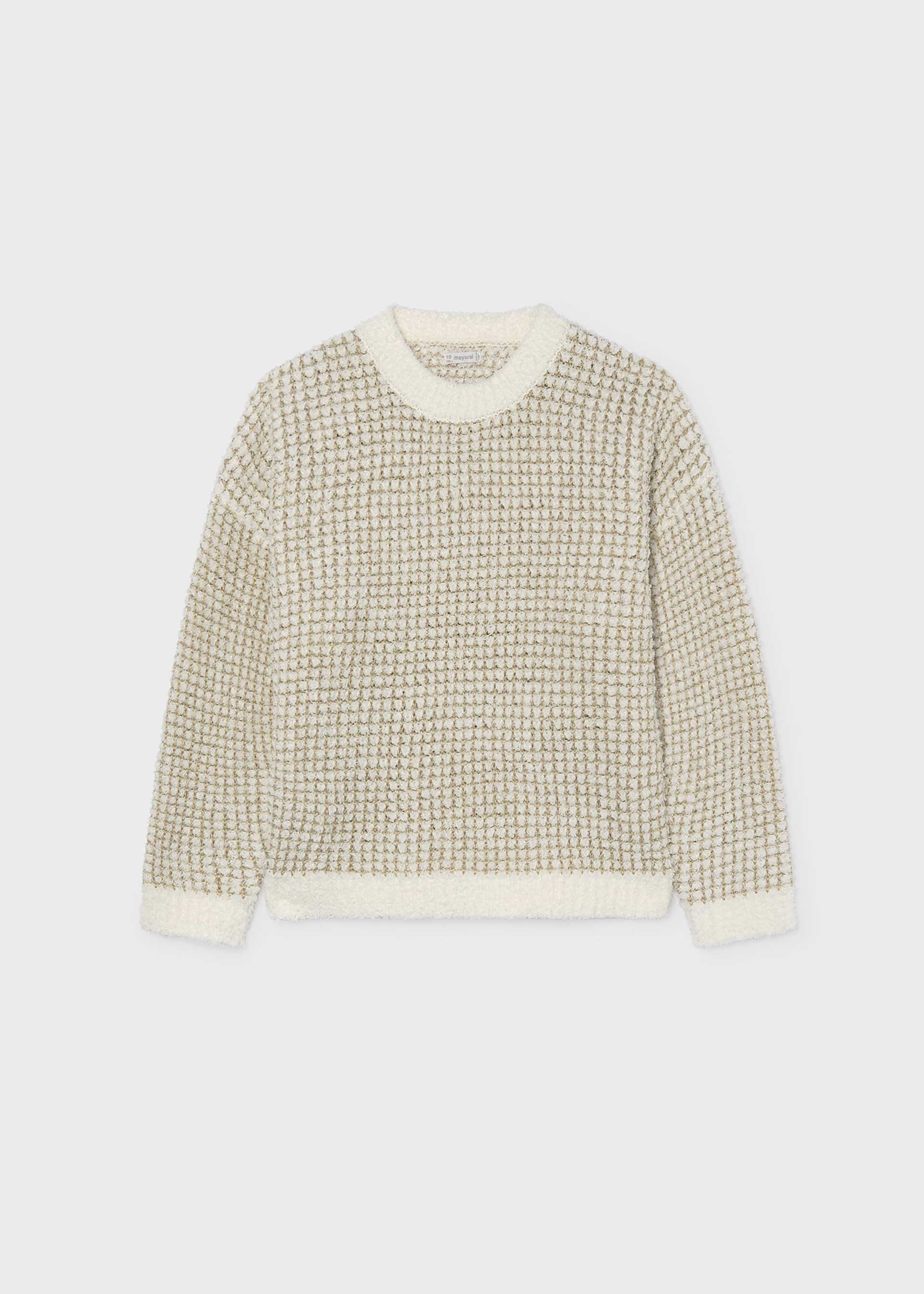Sweter z połyskiem dla dziewczynki