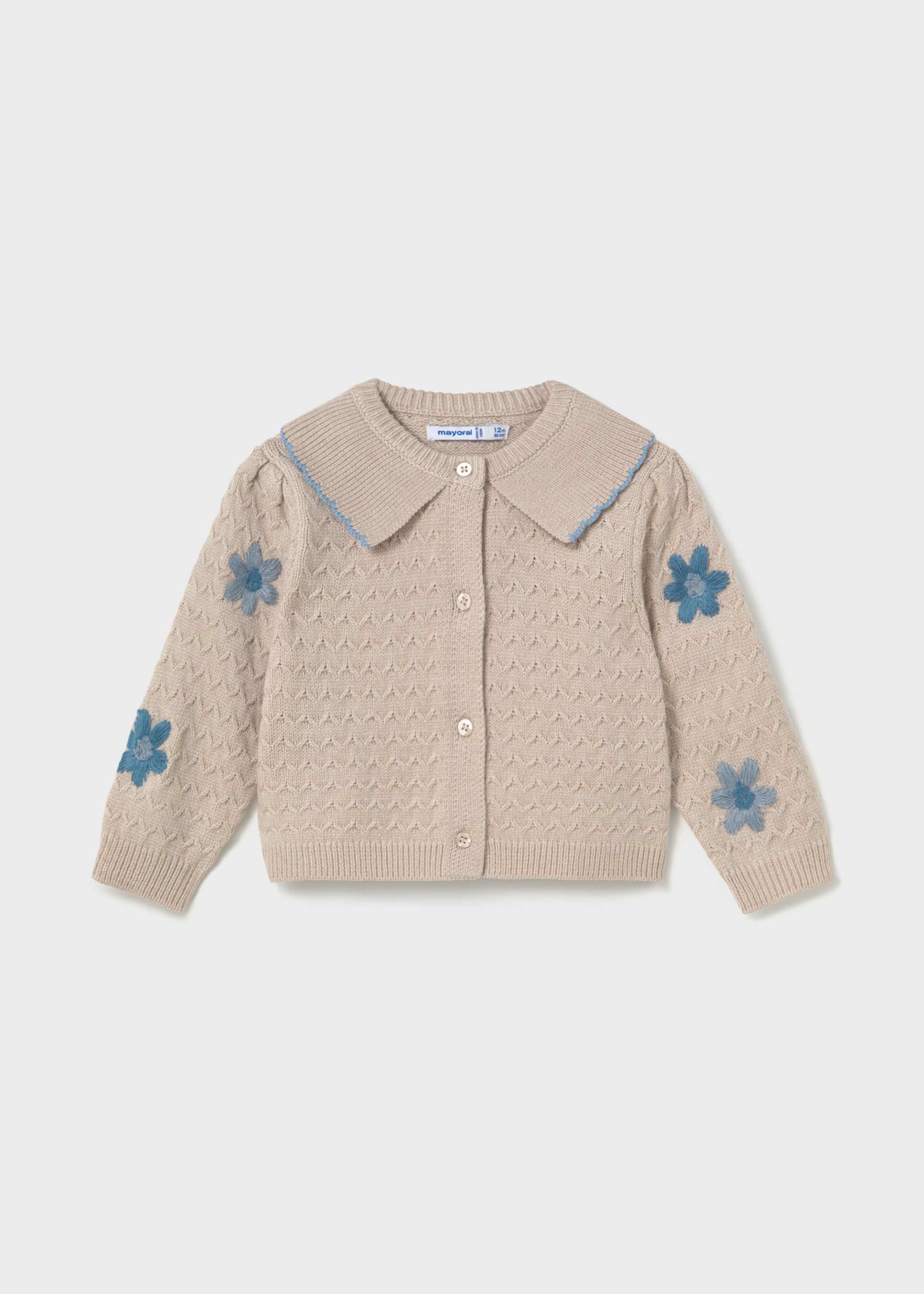 Baby Floral Knit Cardigan