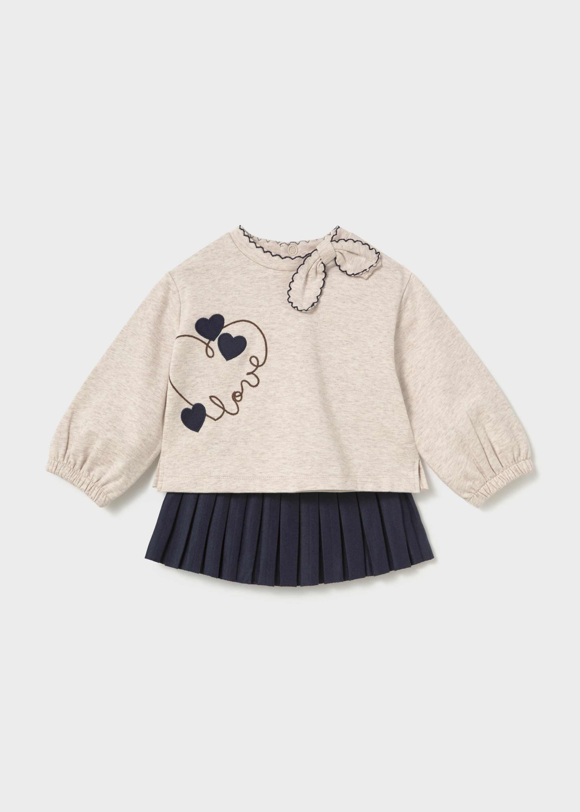Set fusta cu plisata bebe