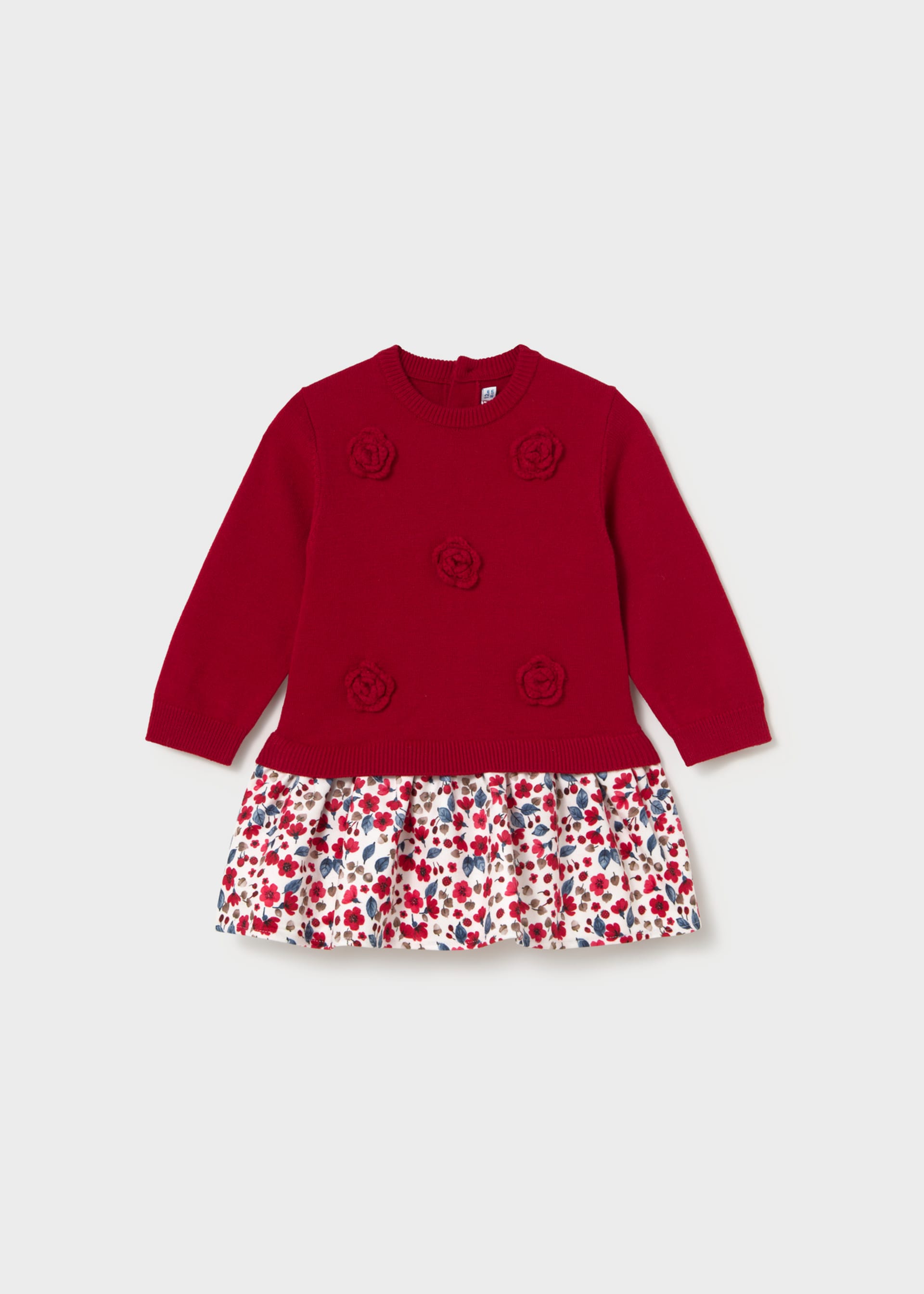 Kombiniertes Strickkleid Baby