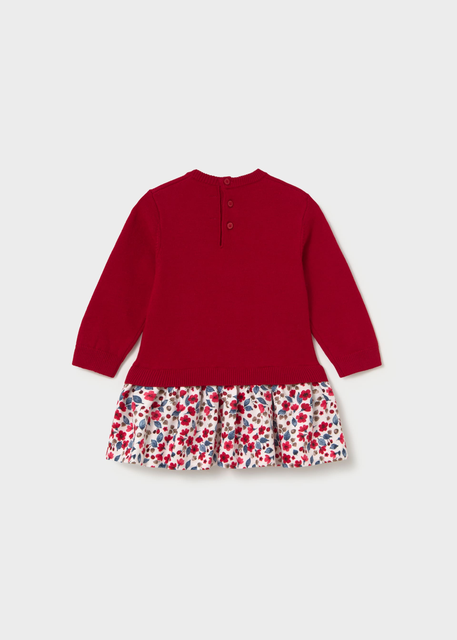 Robe combinée en tricot bébé