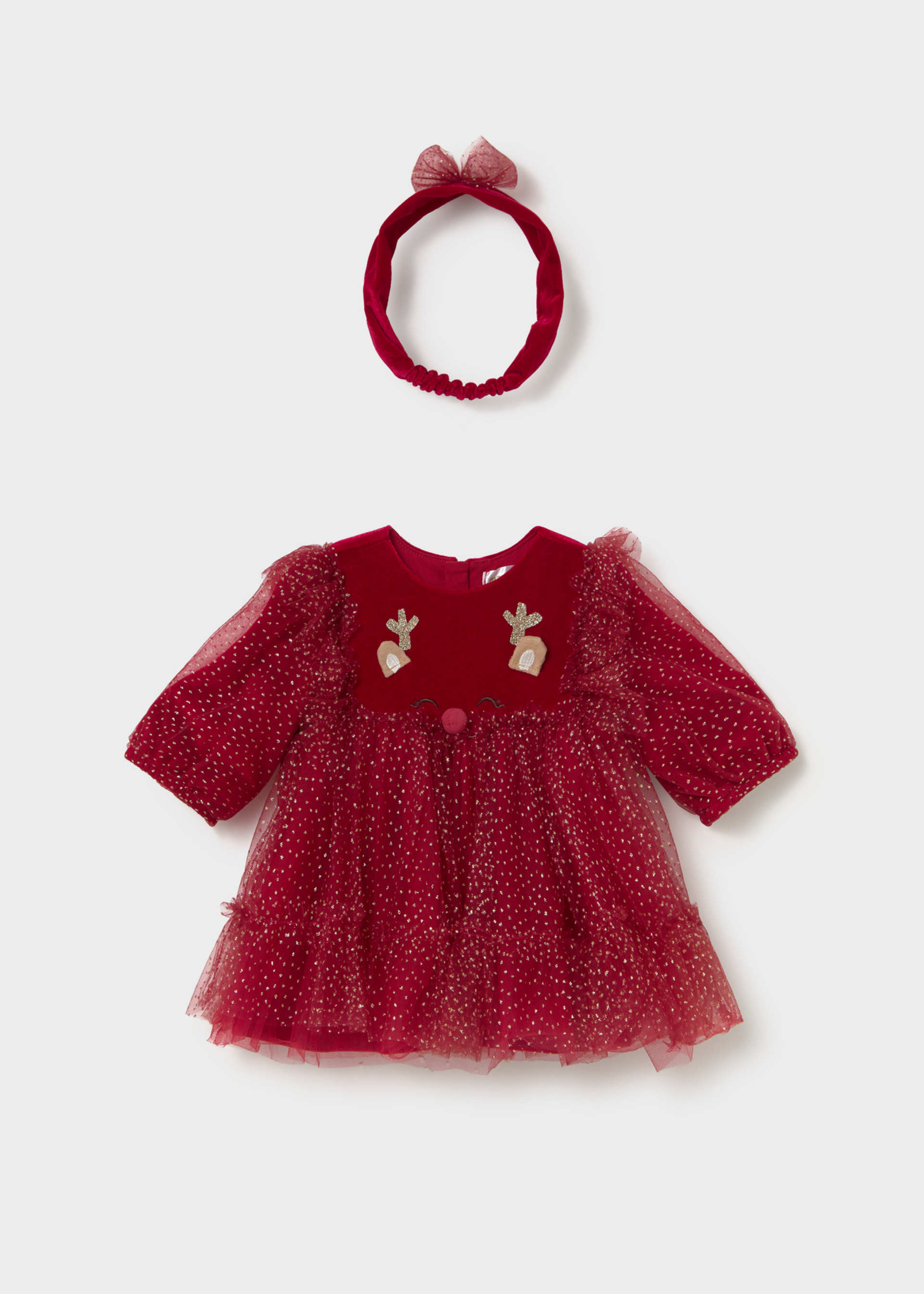 Kleid mit Haarband Neugeborene Mädchen