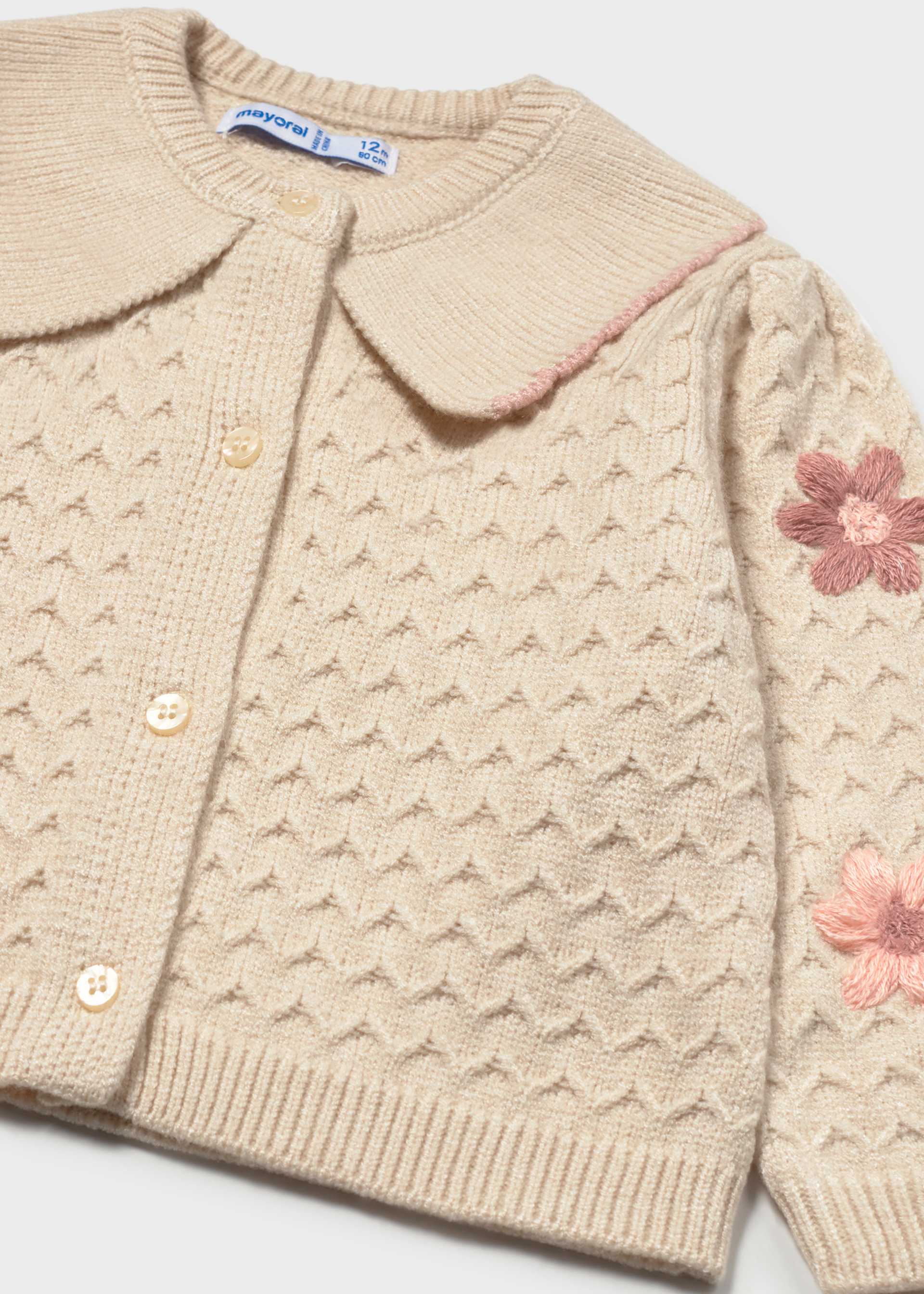 Strickjacke Blumen Baby