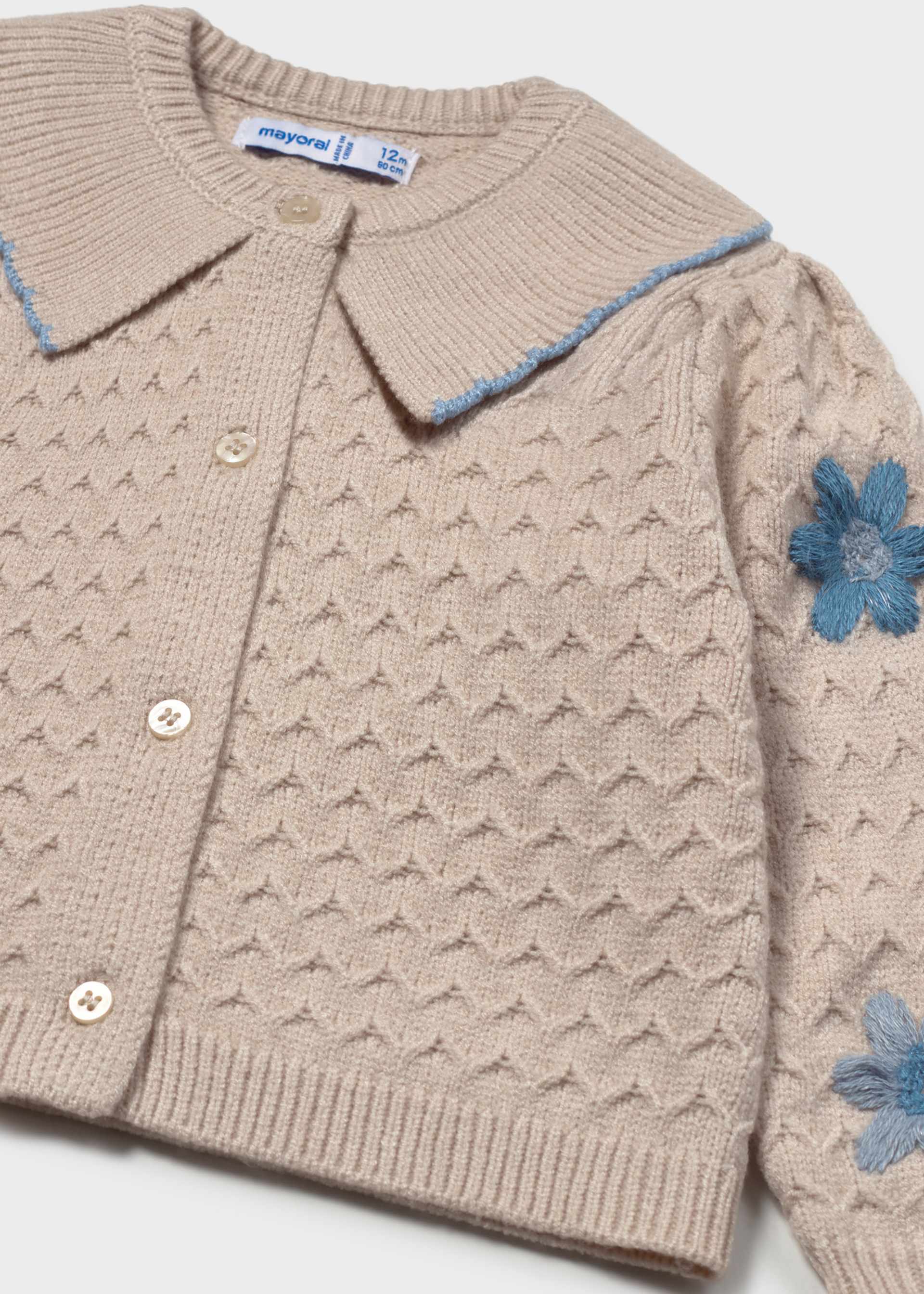 Strickjacke Blumen Baby