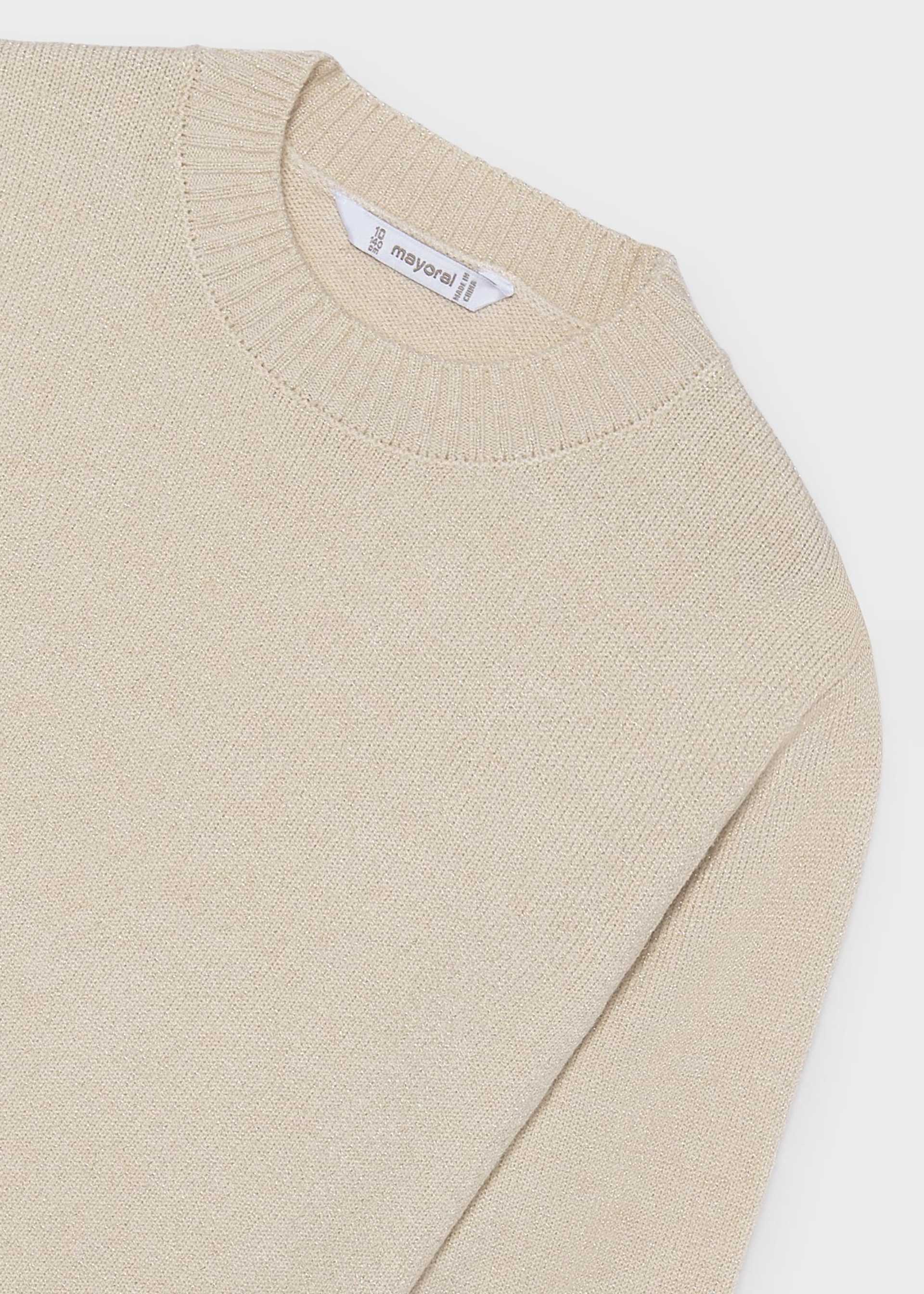 Pullover Metallic-Garn Teenager Mädchen