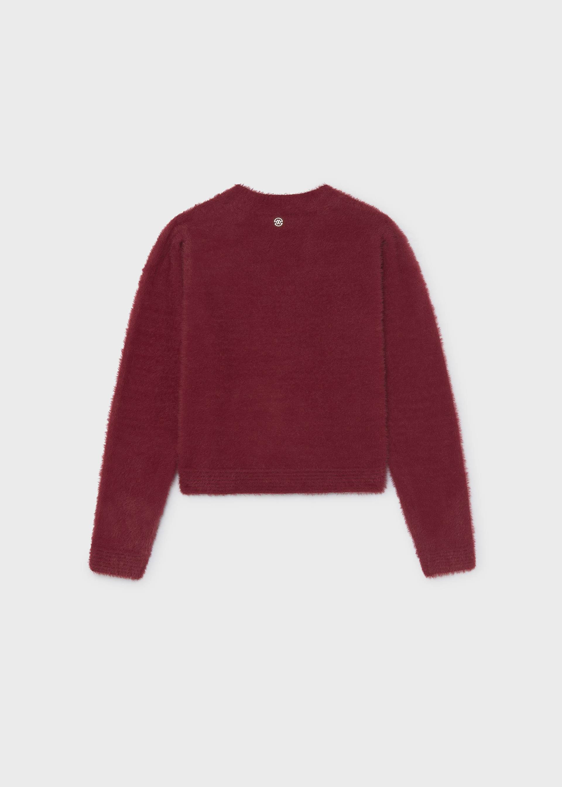 Pull effet fourrure fille