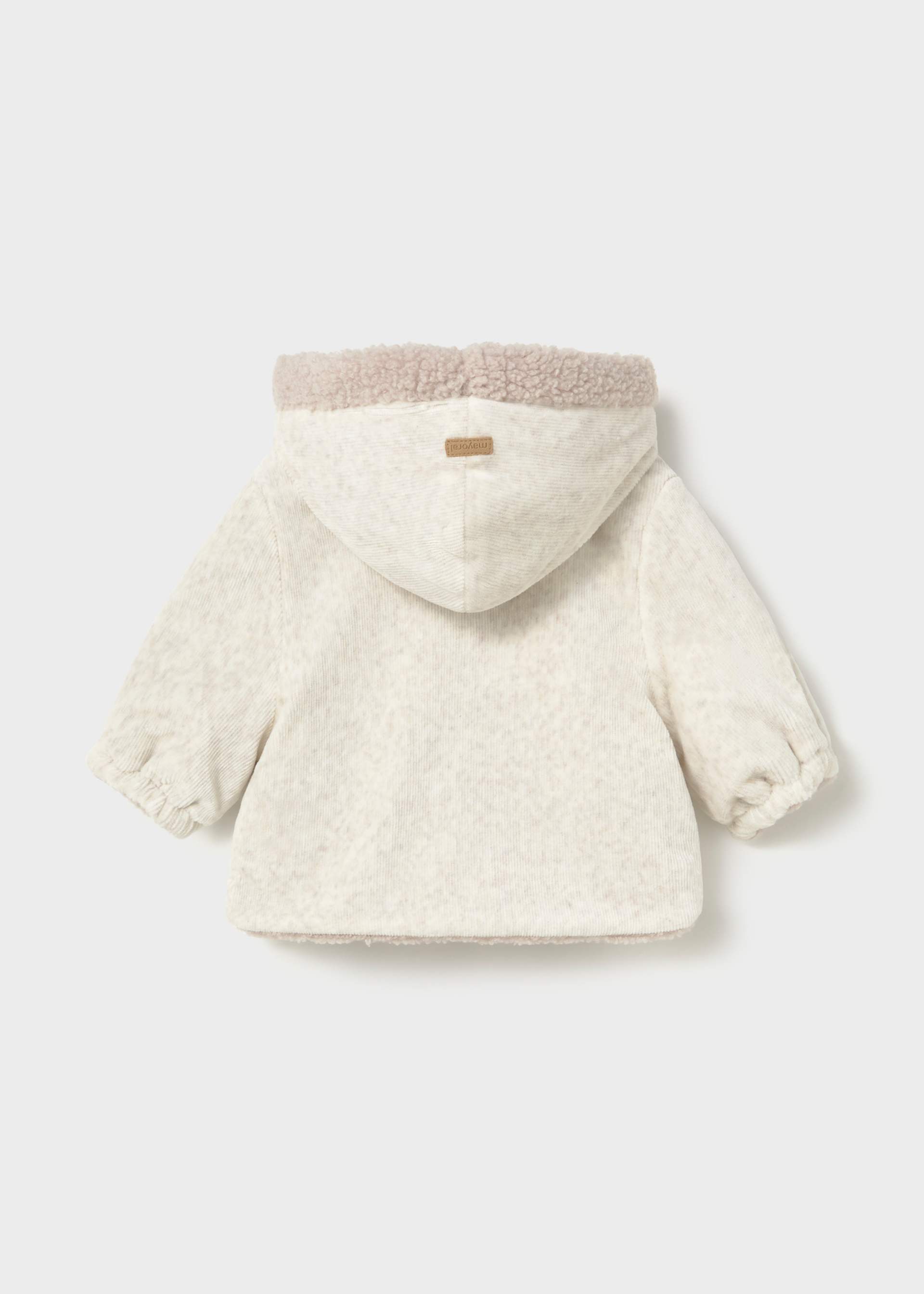 Newborn reversible fur jacket