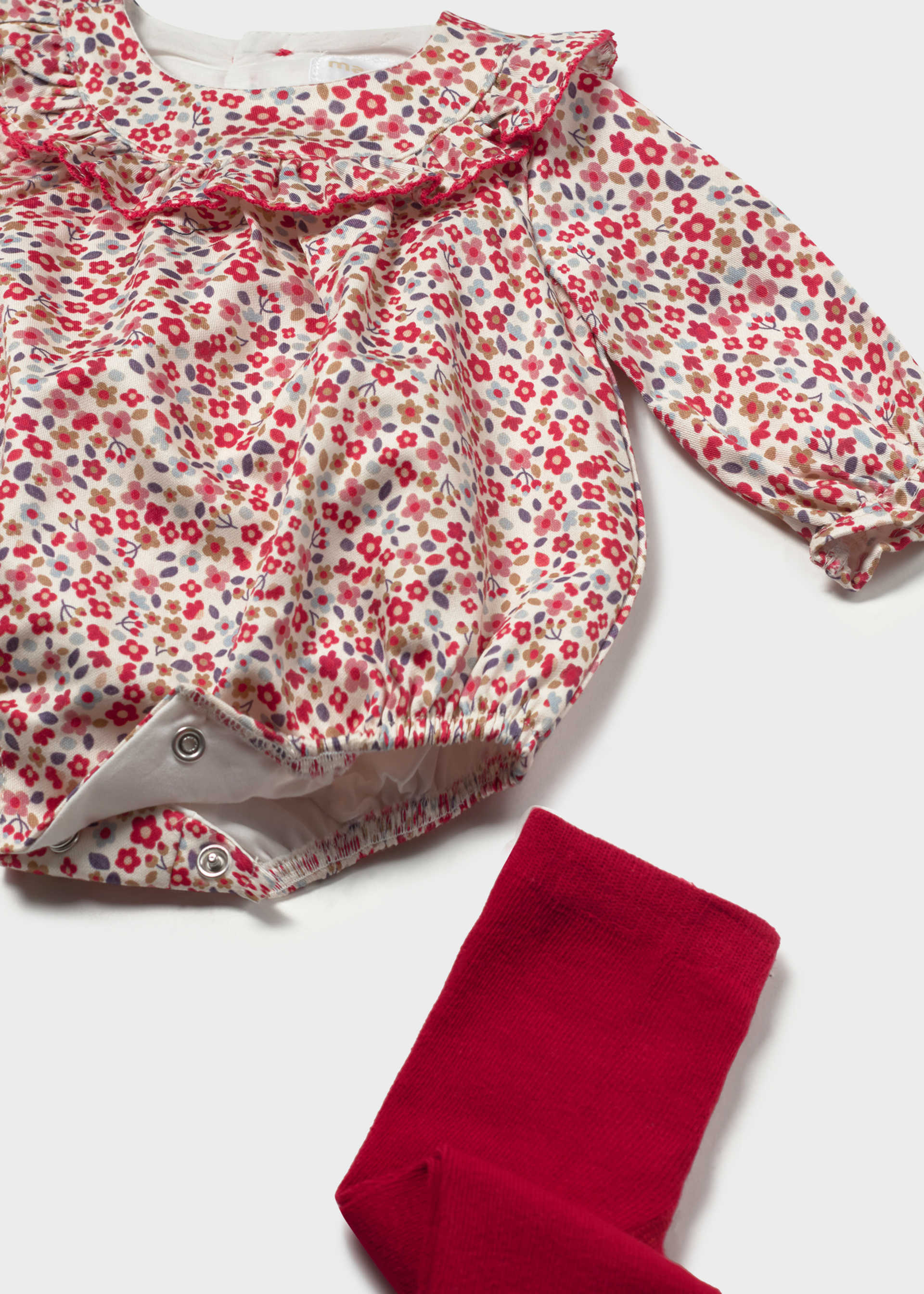 Peto estampado con mallas recién nacida