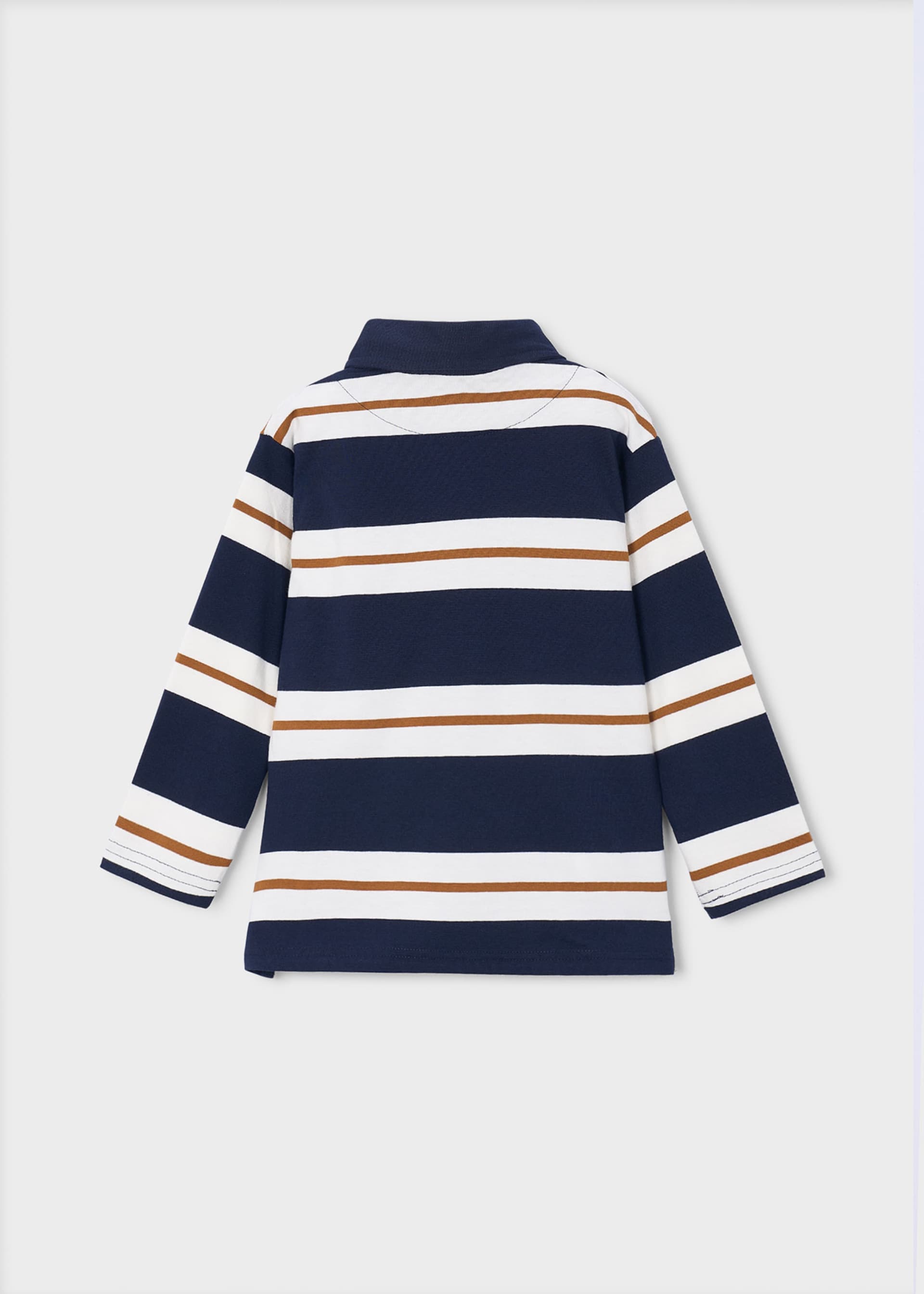 Boys' striped polo shirt