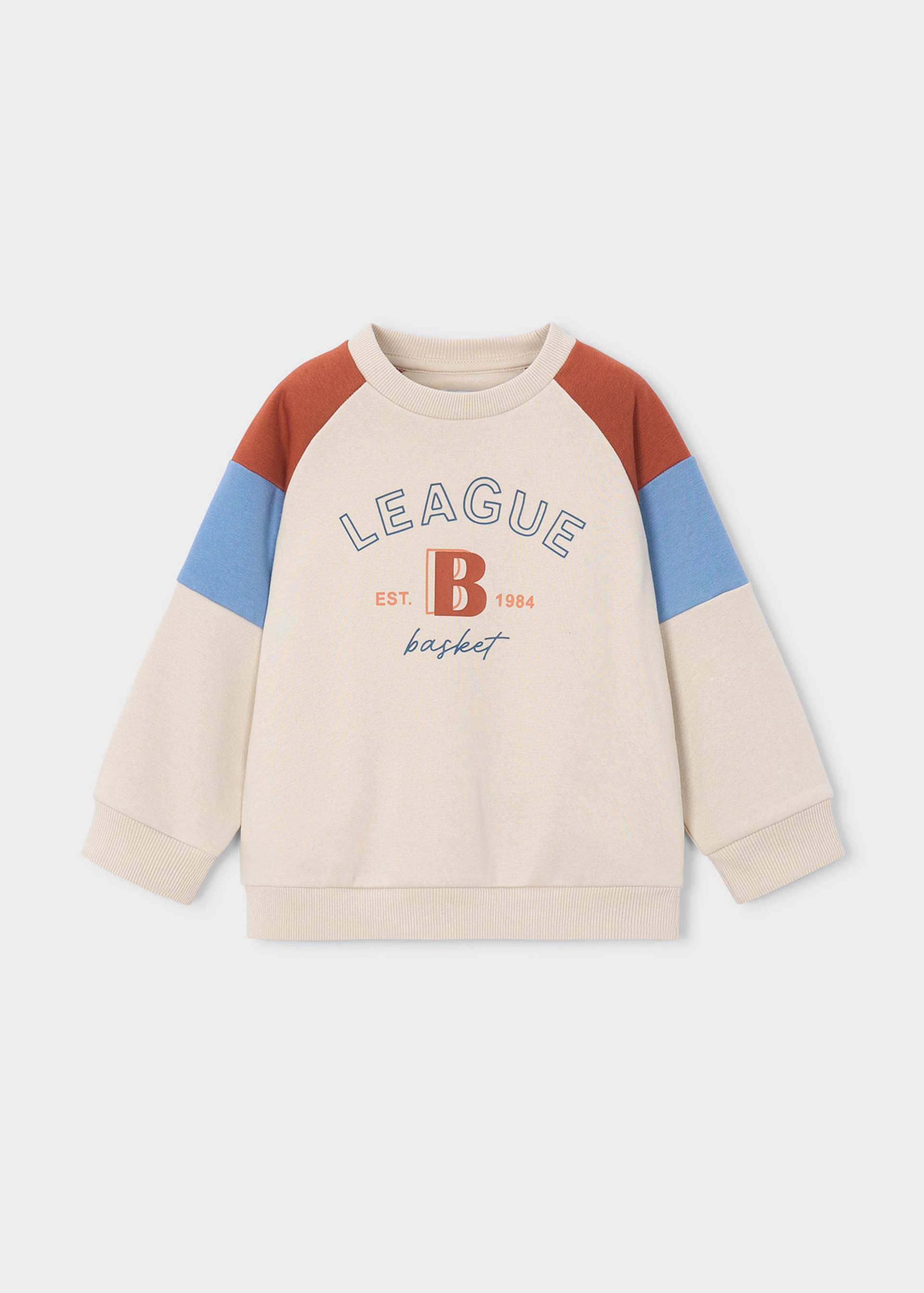Felpa combinata bambino