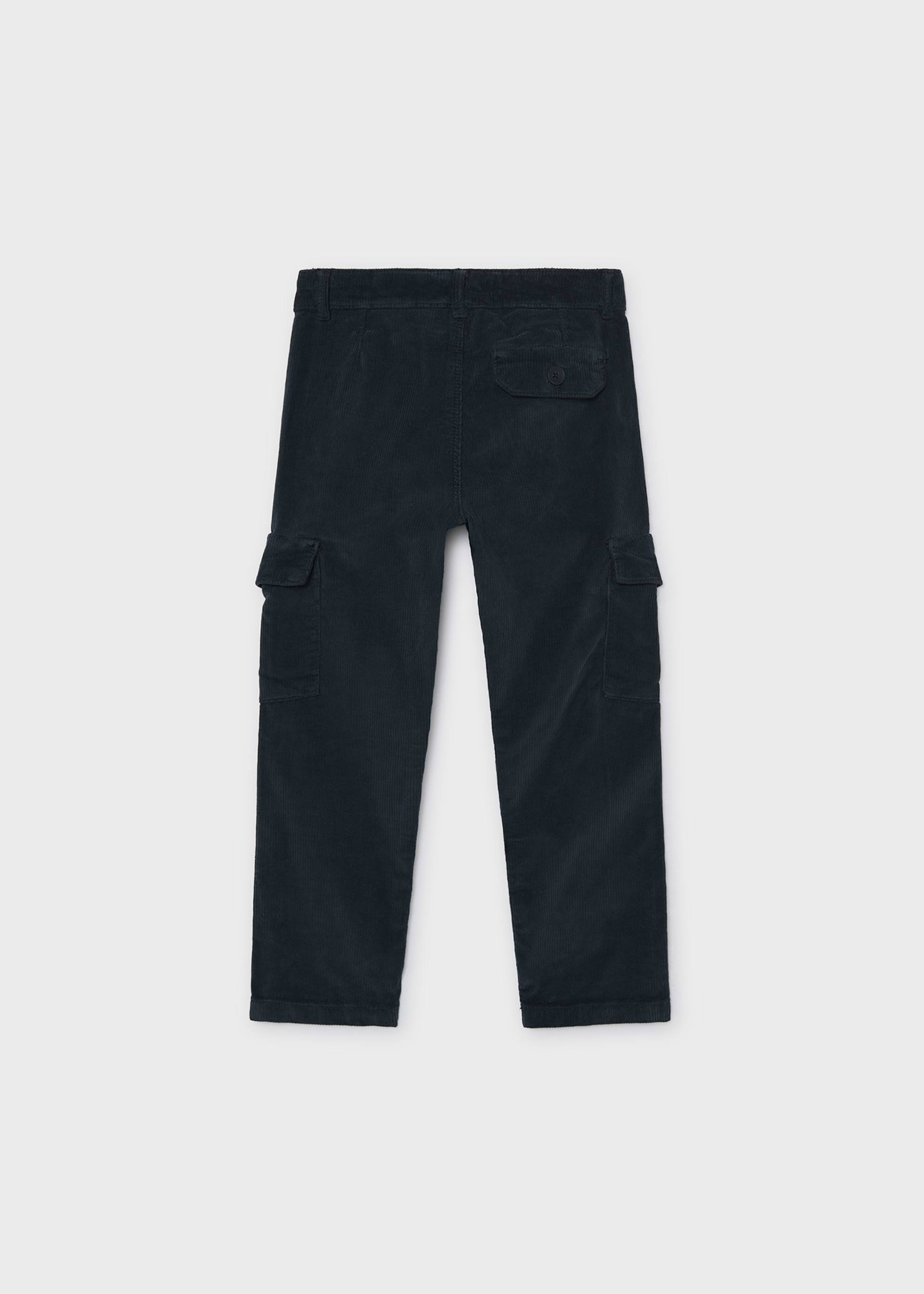 Pantalón cargo pana niño