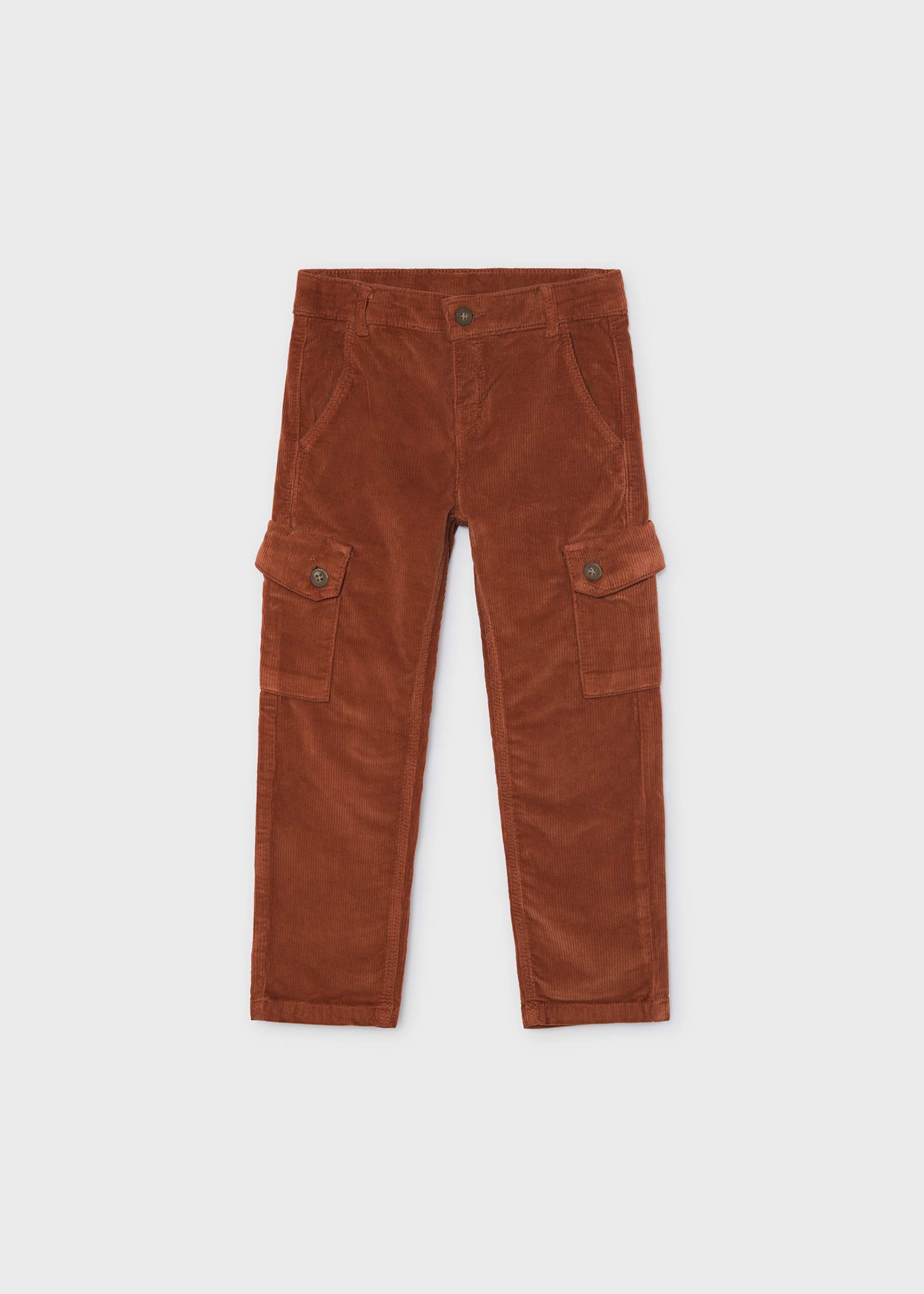 Pantalón cargo pana niño