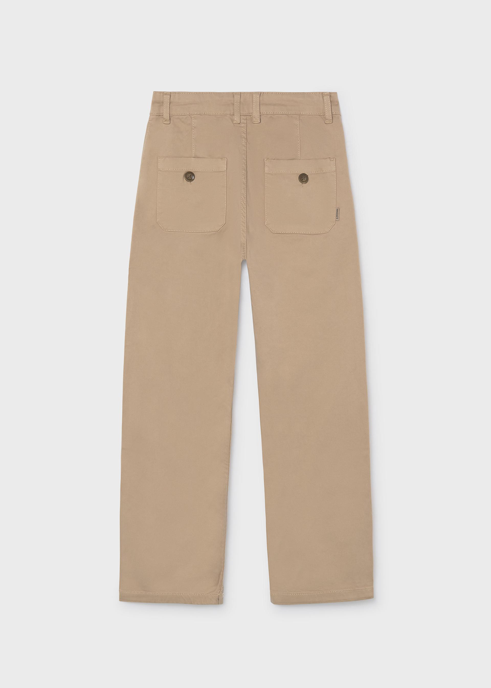 Spodnie chino wide leg dla chłopca
