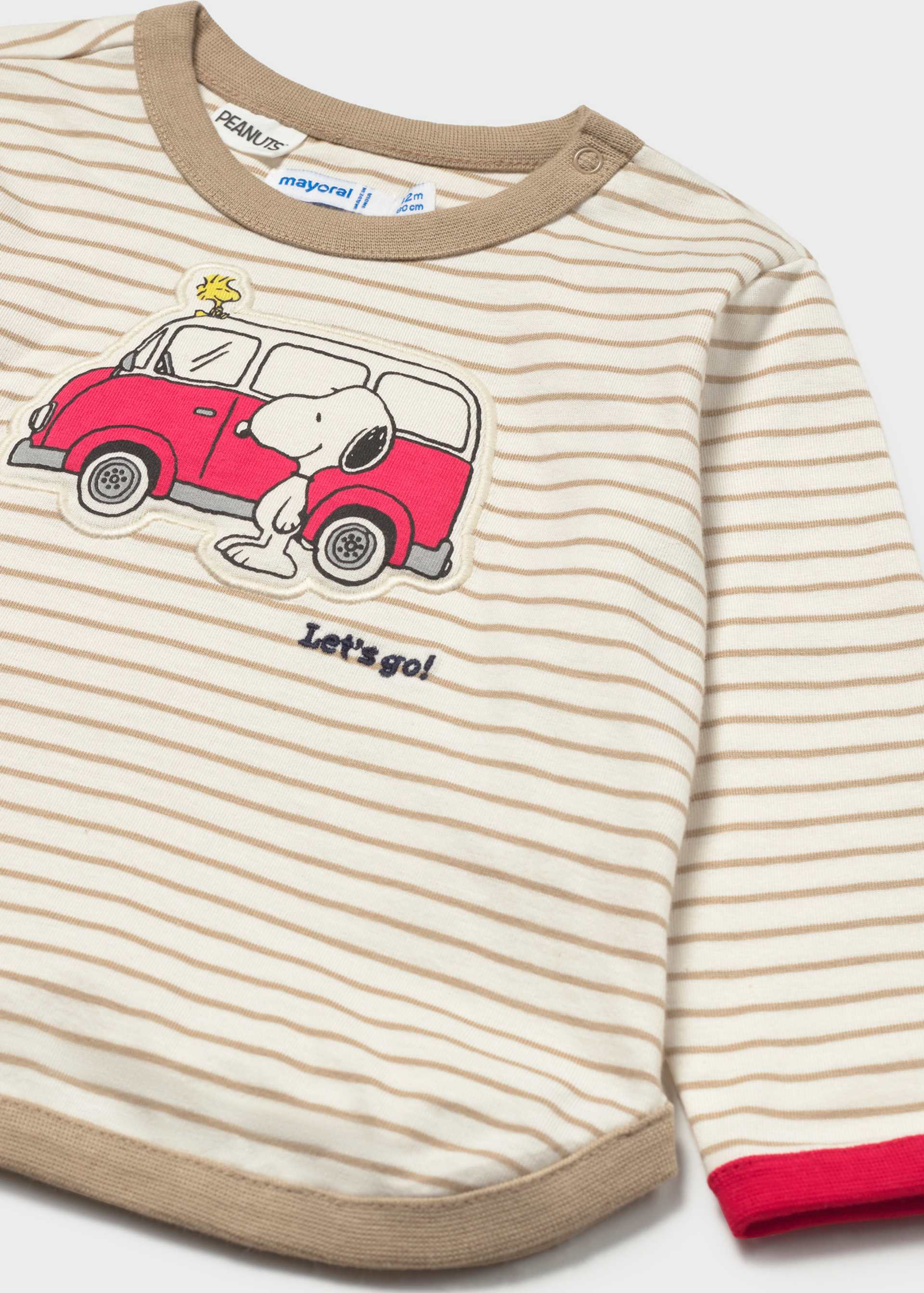 T-shirt rayé bébé Snoopy Peanuts ®