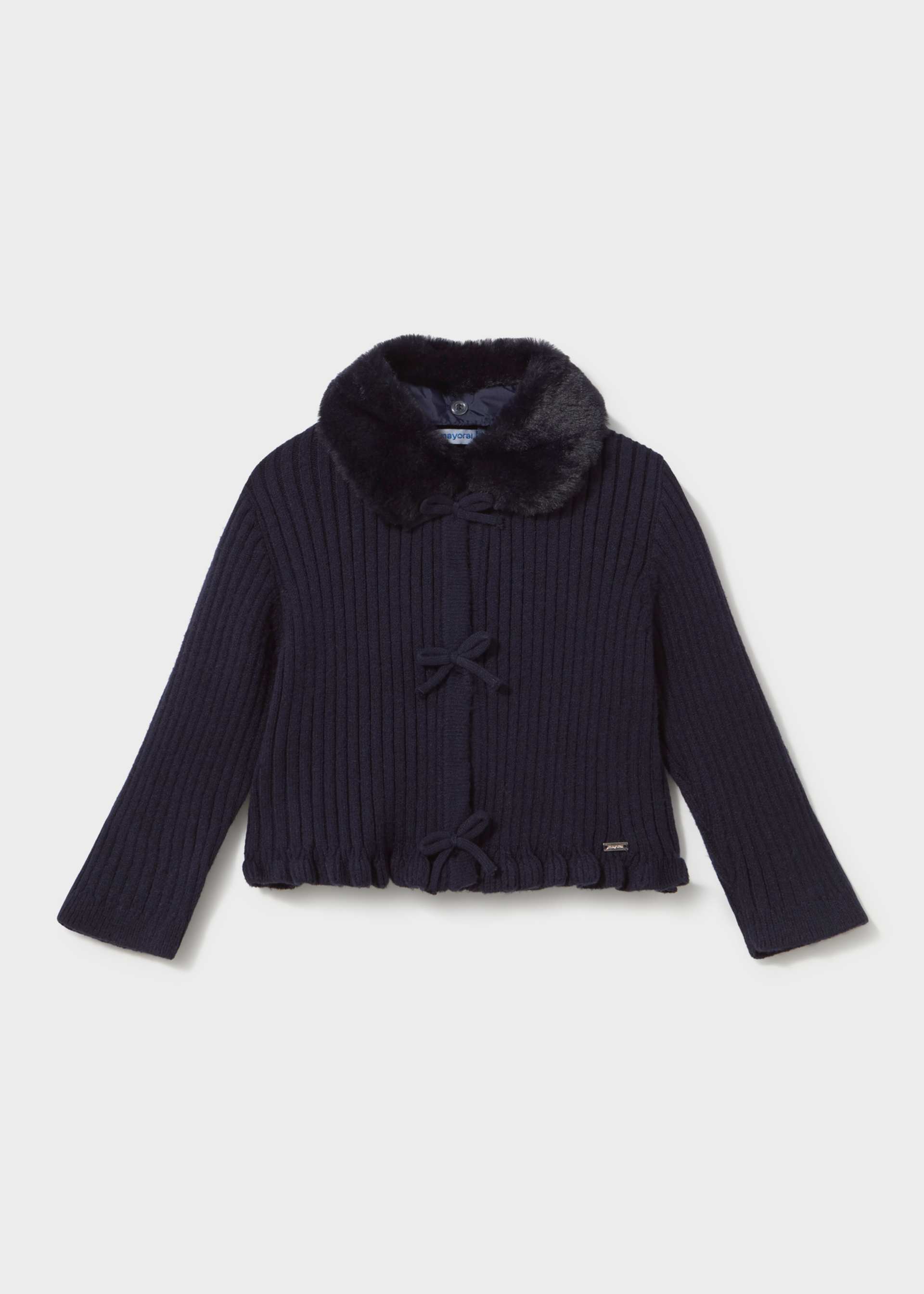 Strickjacke Fellkragen Baby