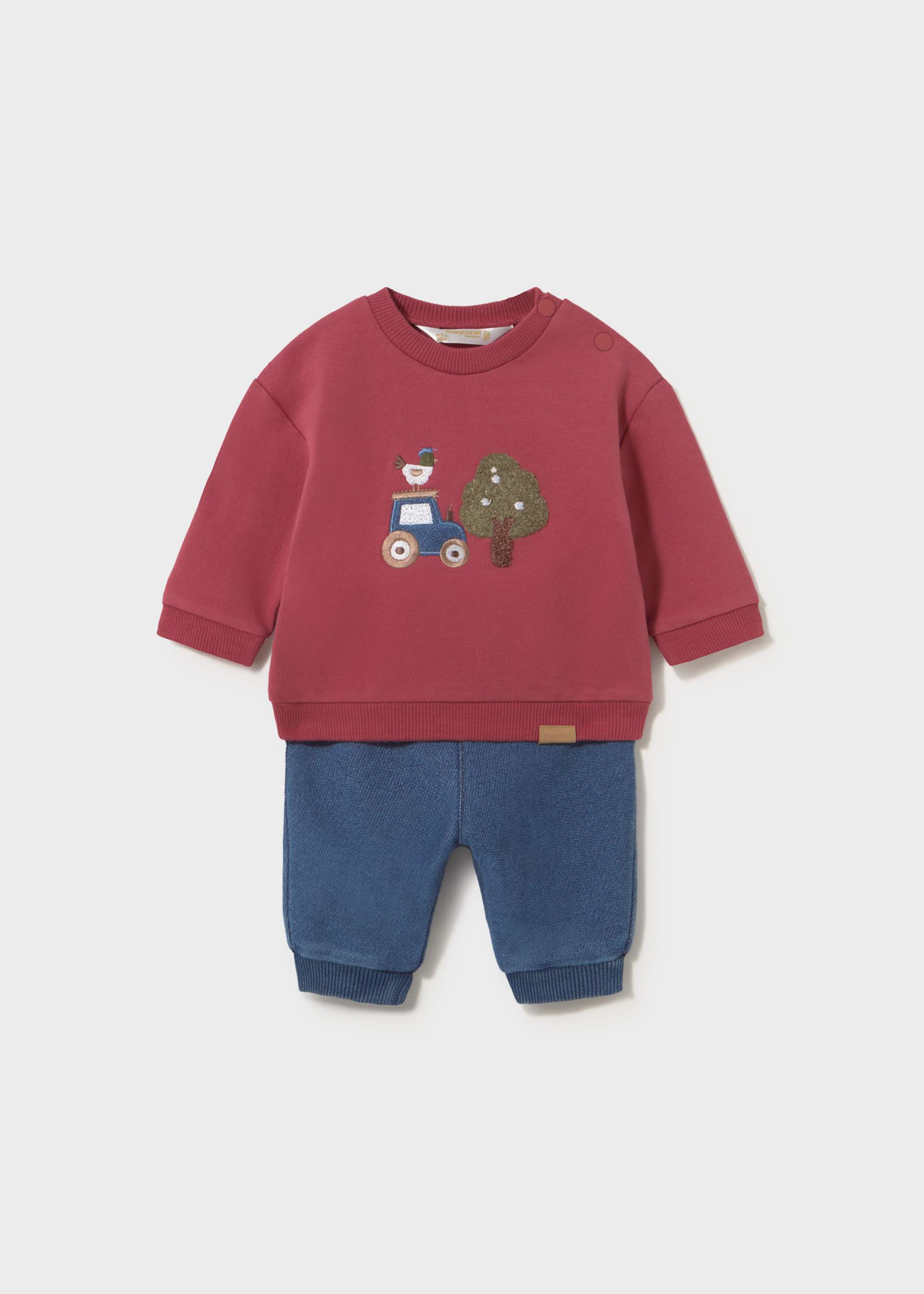 Newborn Boy Pants and Sweatshirt Set