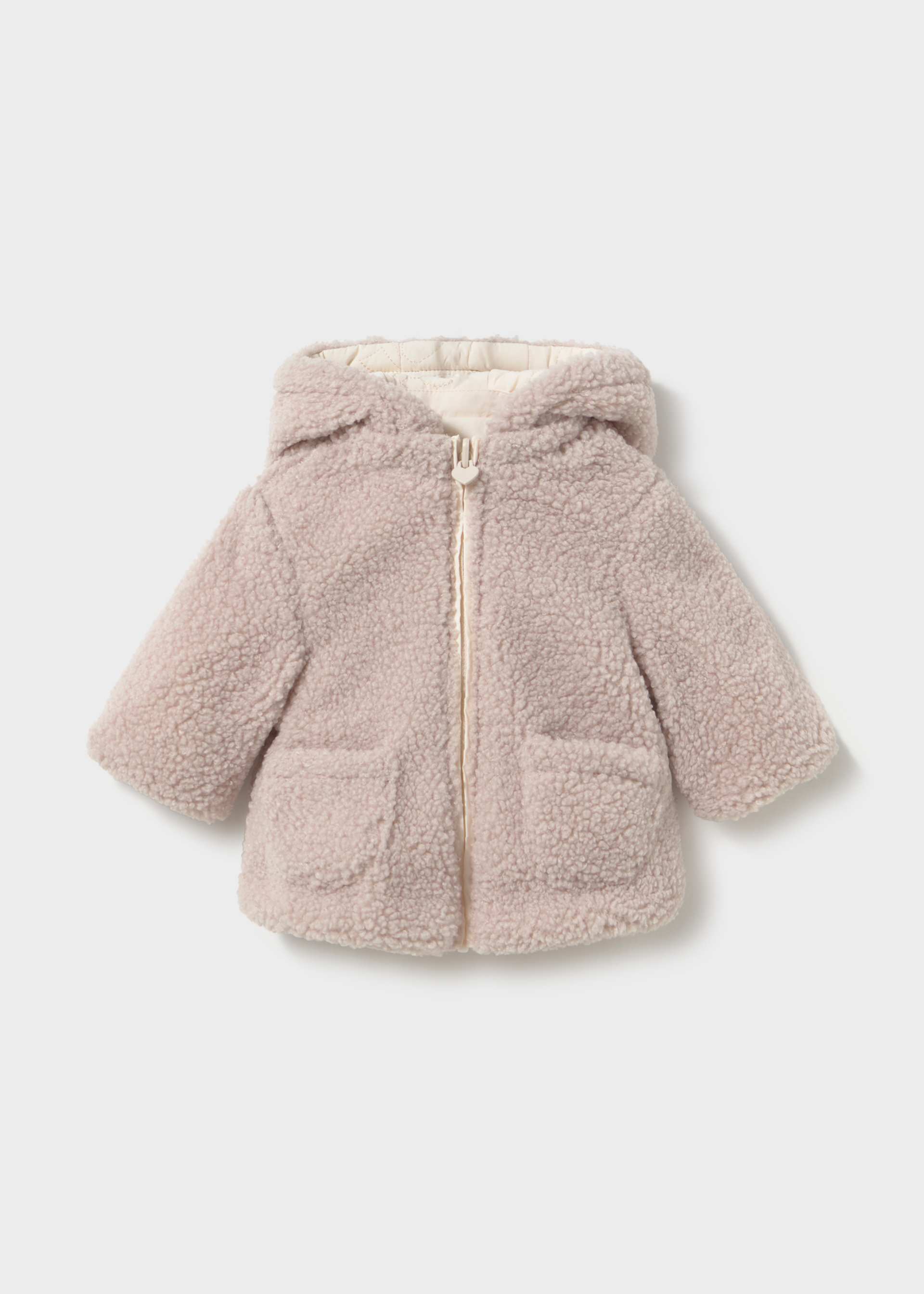 Newborn Girl Reversible Puffer Jacket