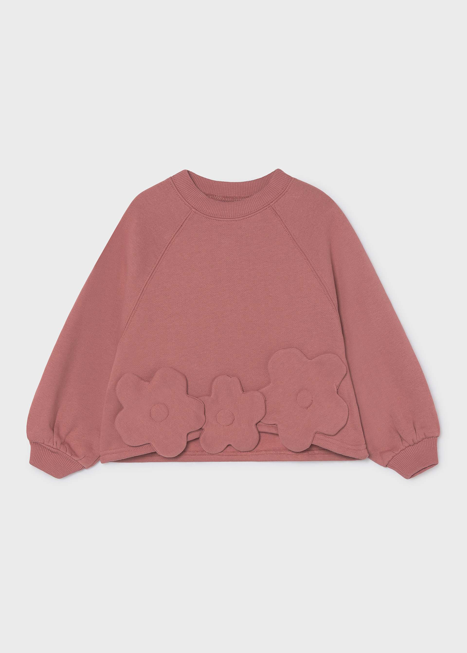Girl aplique flower jumper