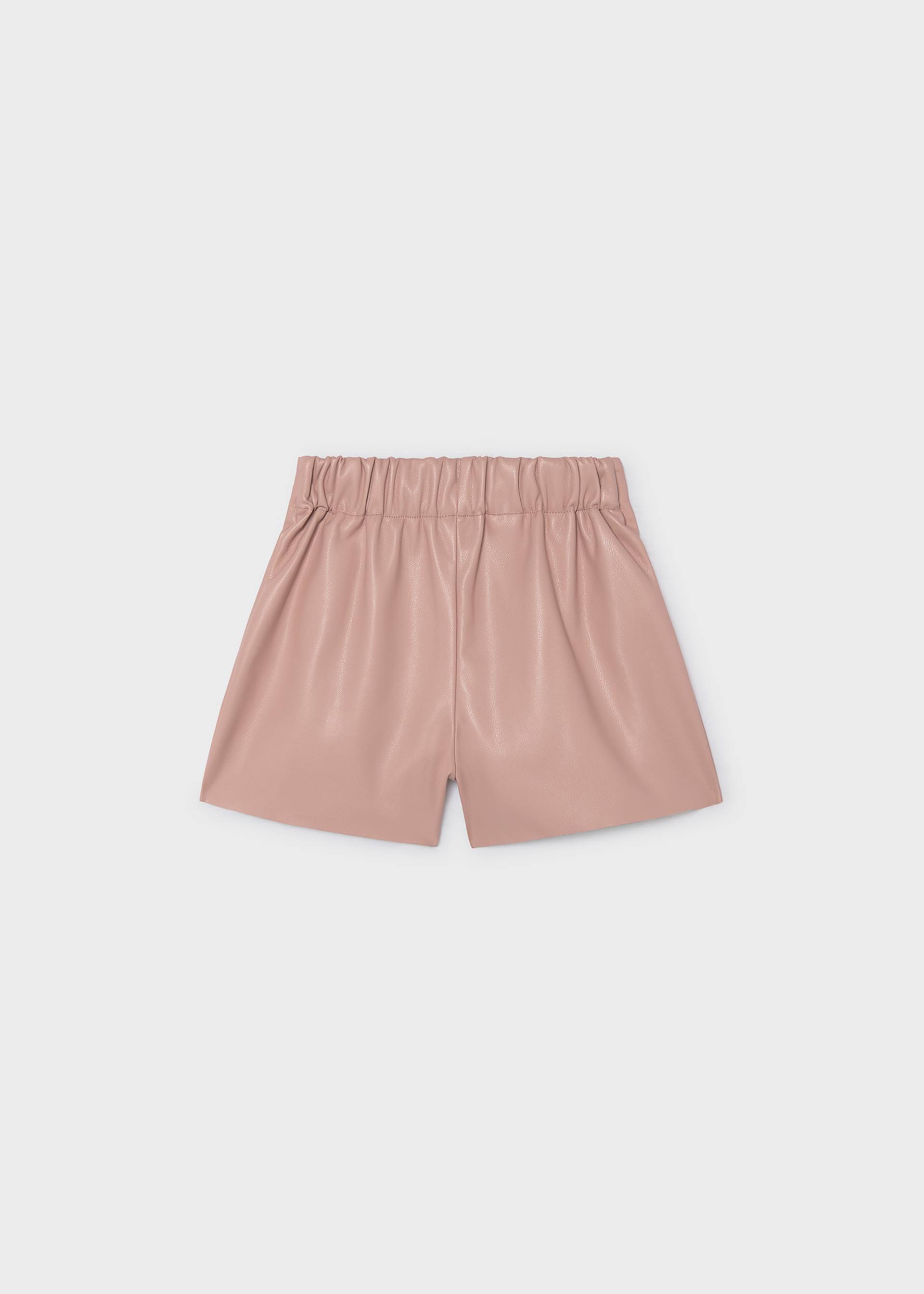 Girl Faux Leather Shorts