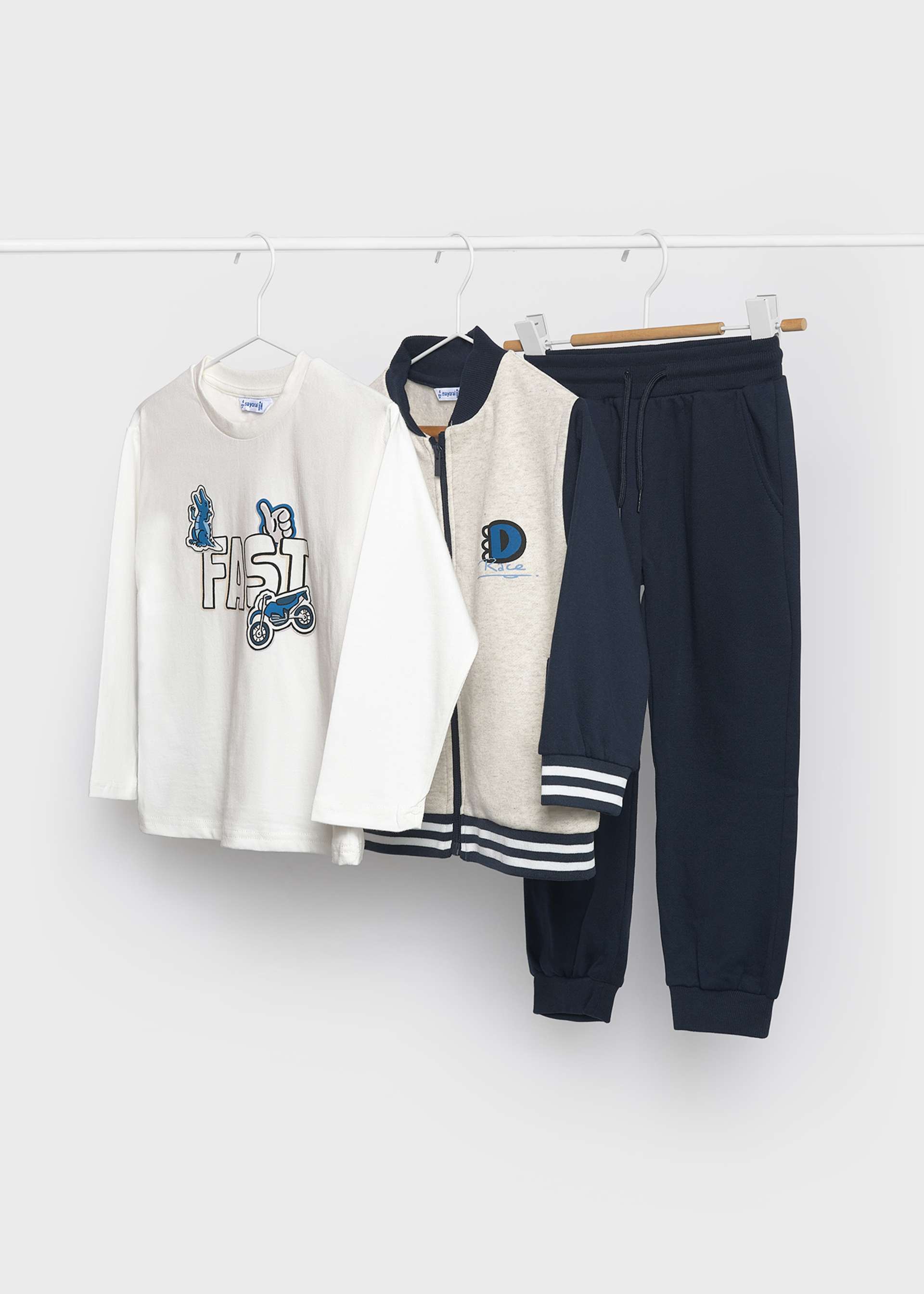 Boy Tracksuit With Bomber Jacket