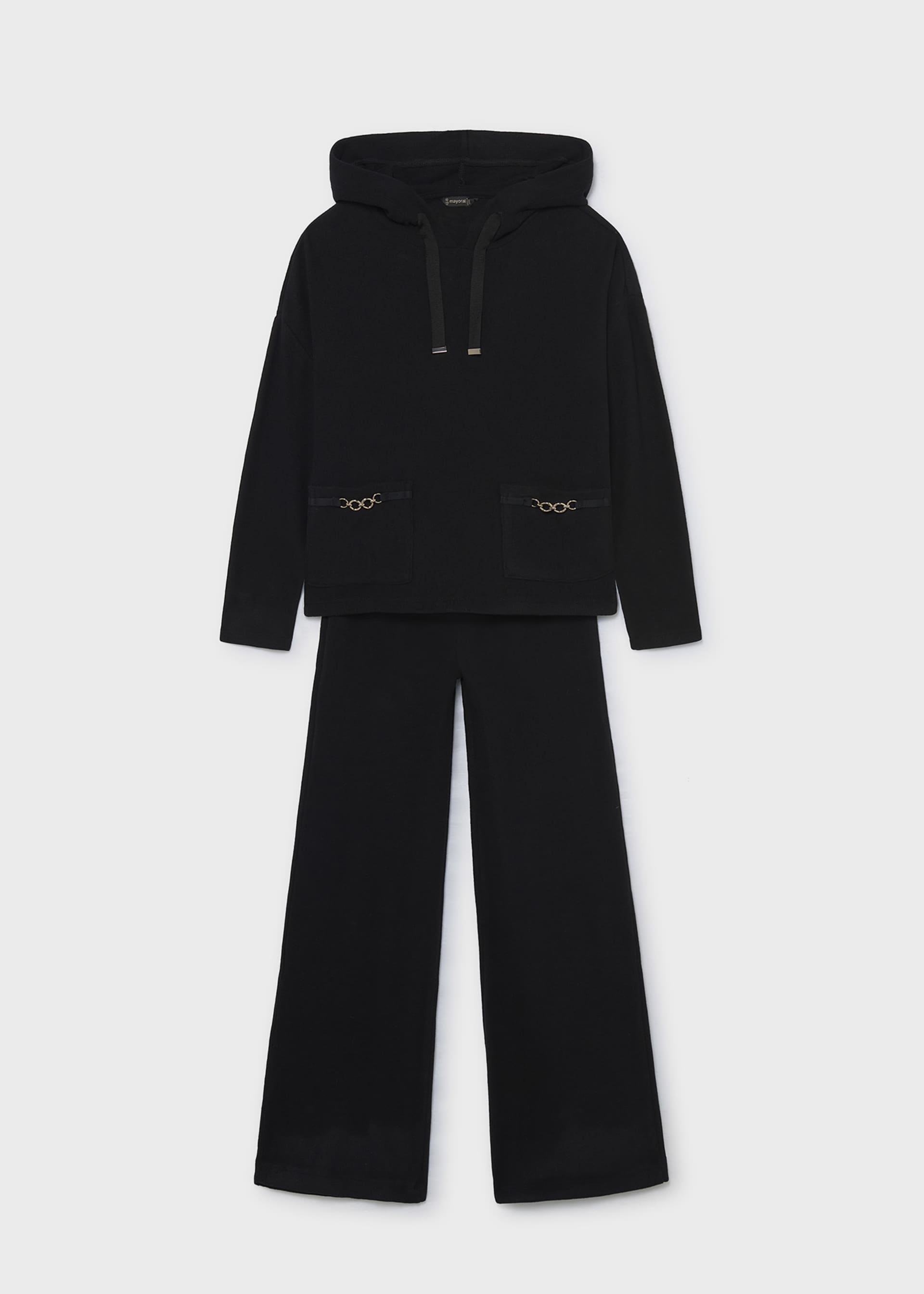 Conjunto calças e sweat capuz rapariga